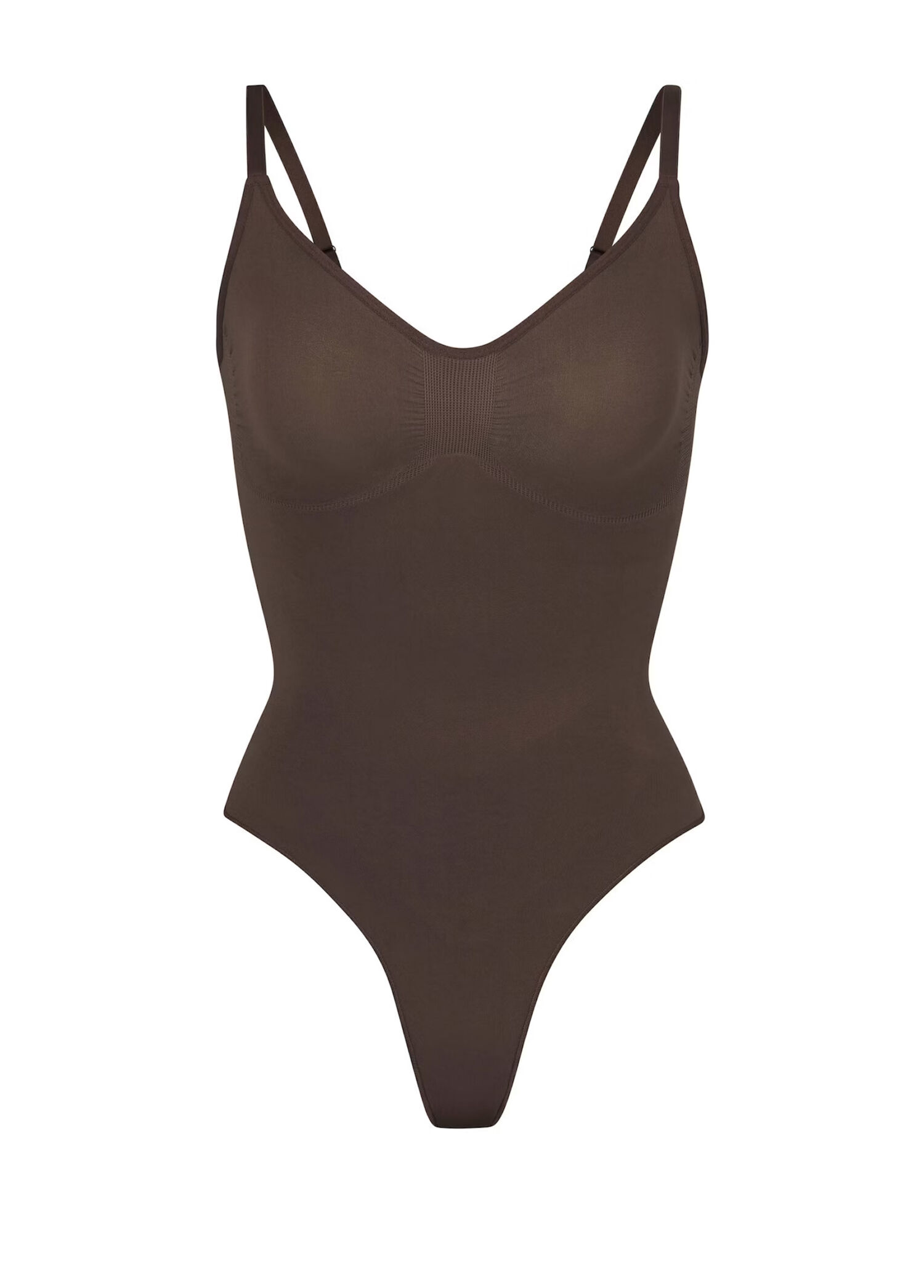 Seamless Sculpt Koyu Kahverengi Tanga Bodysuit