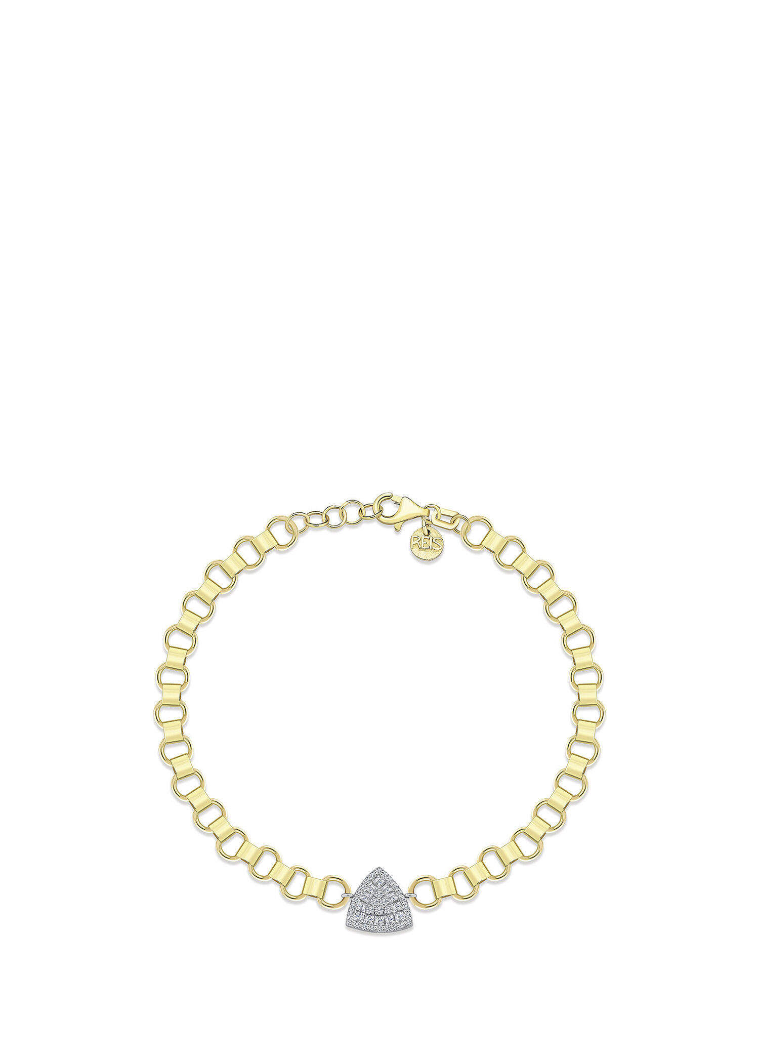 Mini Desert Bracelet Pırlanta Taşlı 14 Ayar Altın Kadın Bileklik