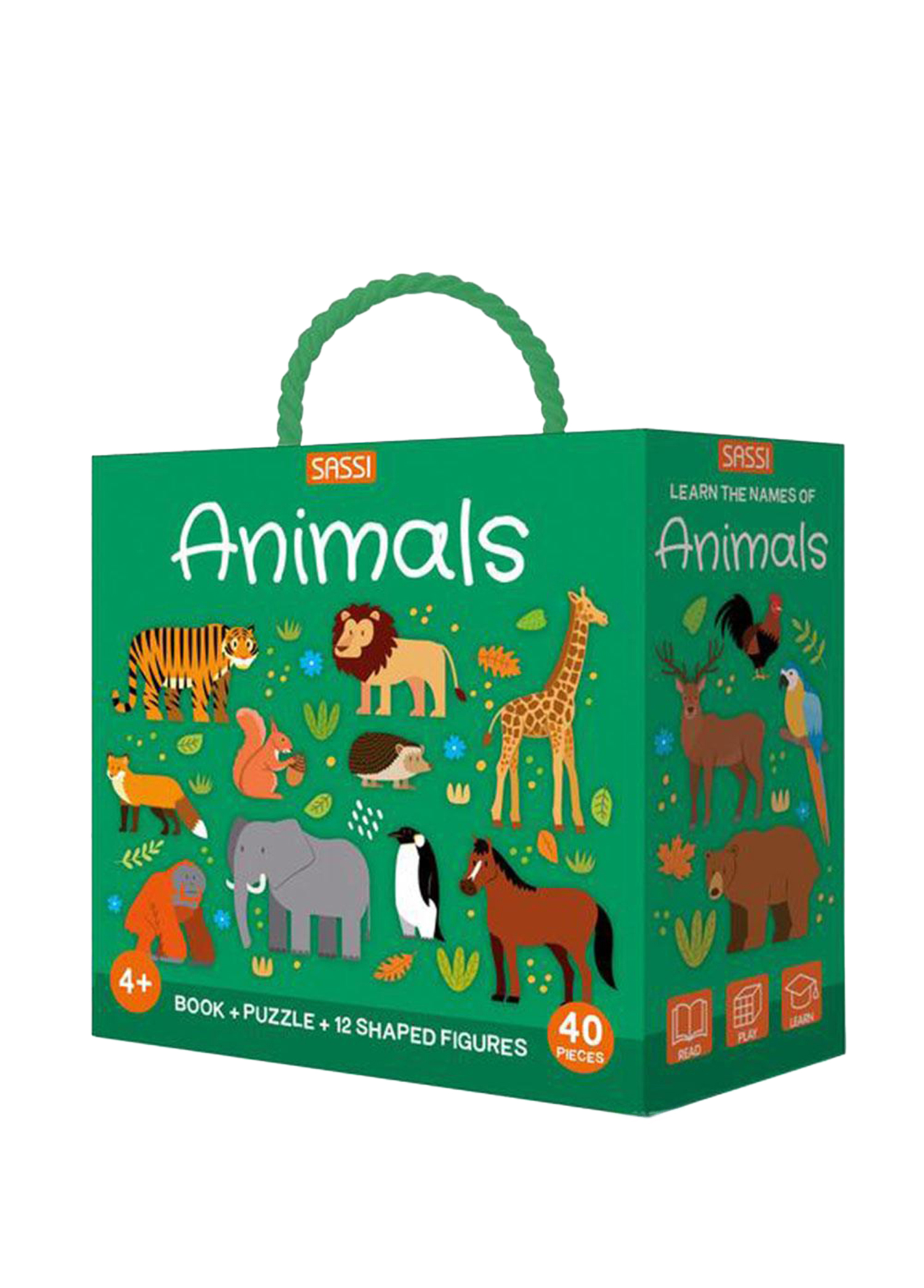 Animals Kitap ve Puzzle 40 Parça