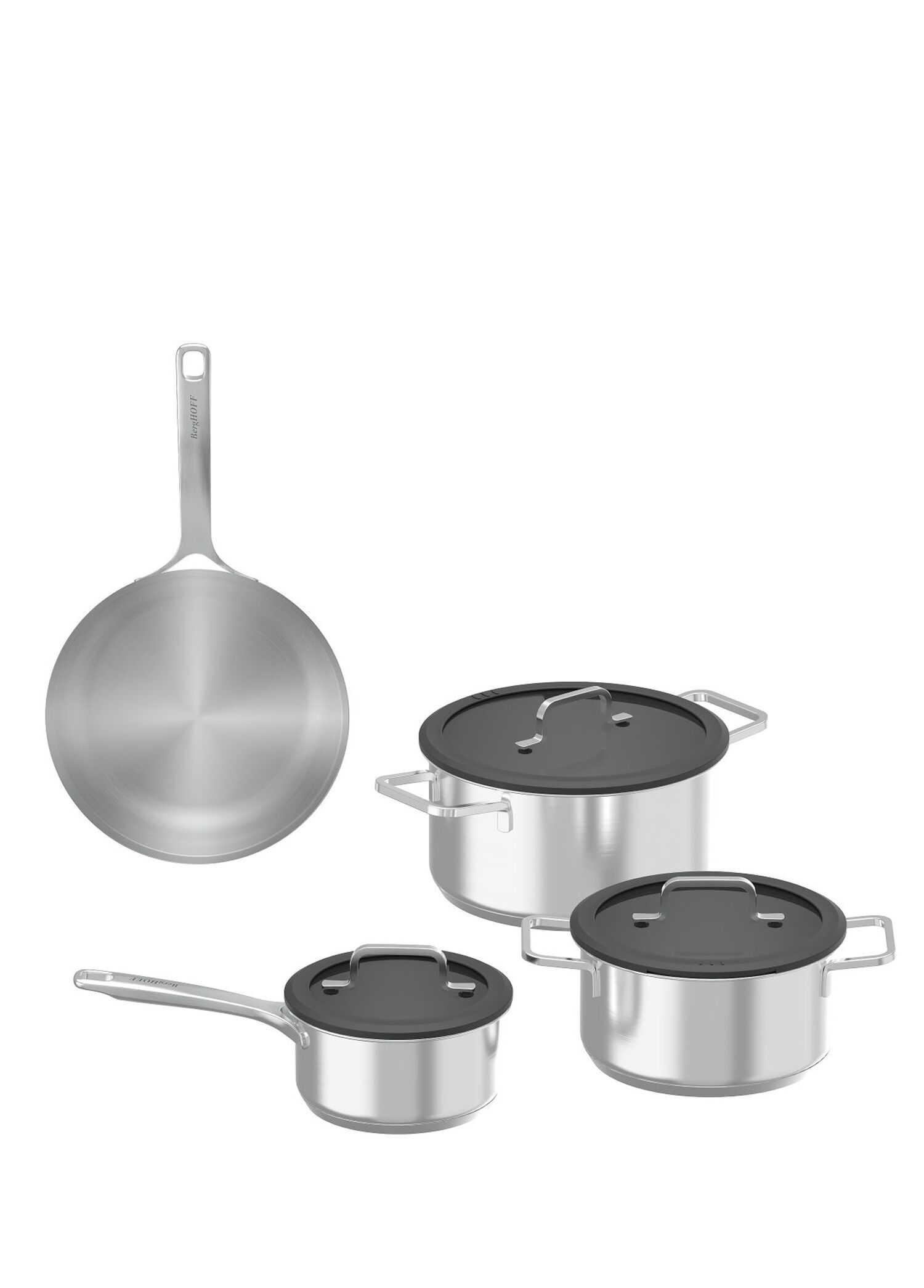Culina Gri Çelik 7 Parça Tencere Seti