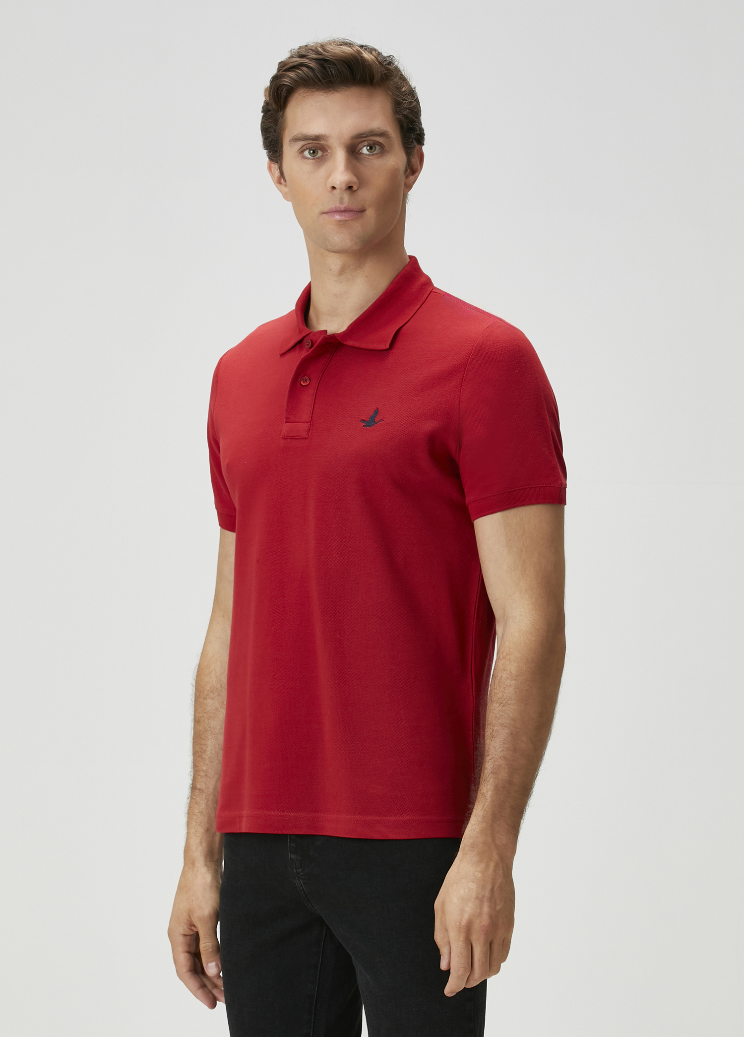Bordo Polo Yaka T-shirt_1