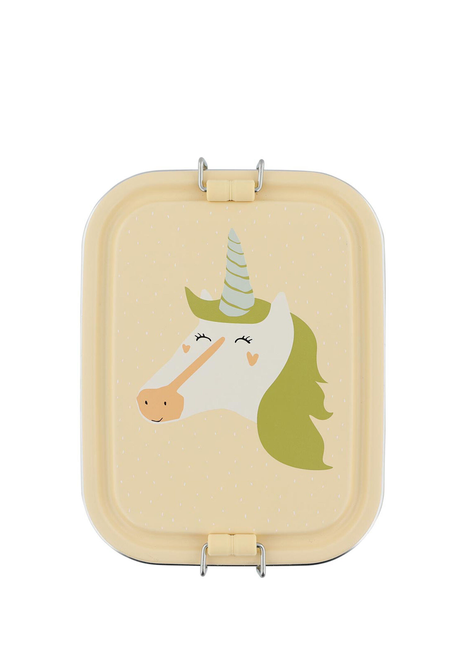 Mrs.Unicorn Krem Çelik Küçük Boy Çocuk Yemek Kabı