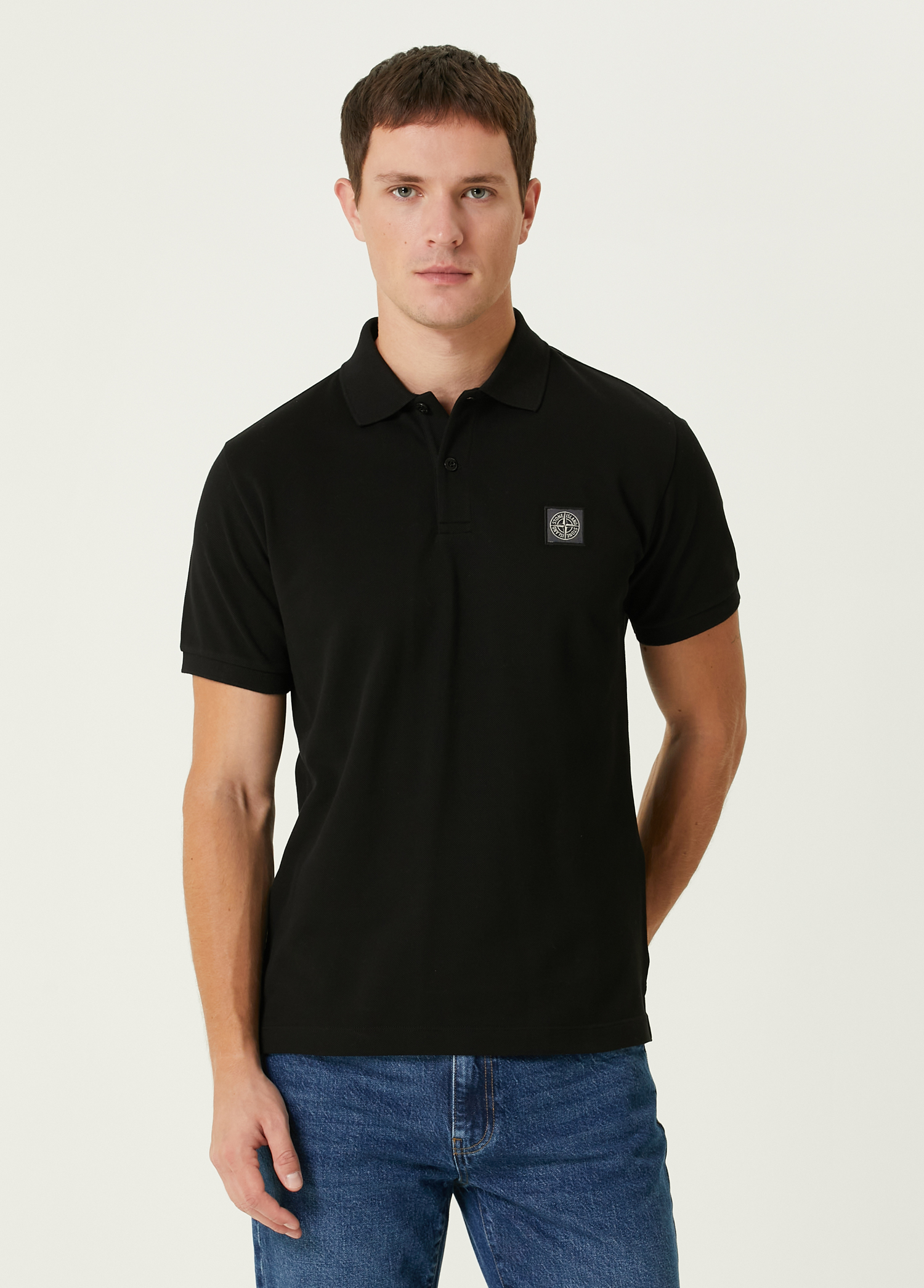 Siyah Polo Yaka T-shirt