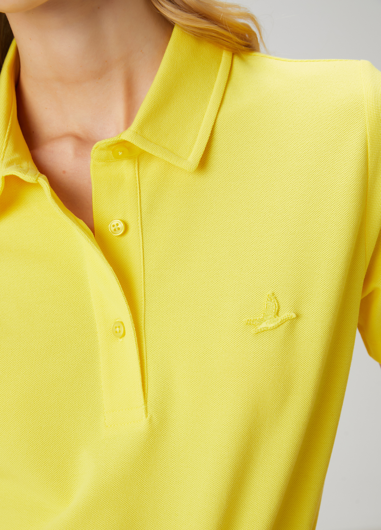 Sarı Pike Polo T-shirt_6