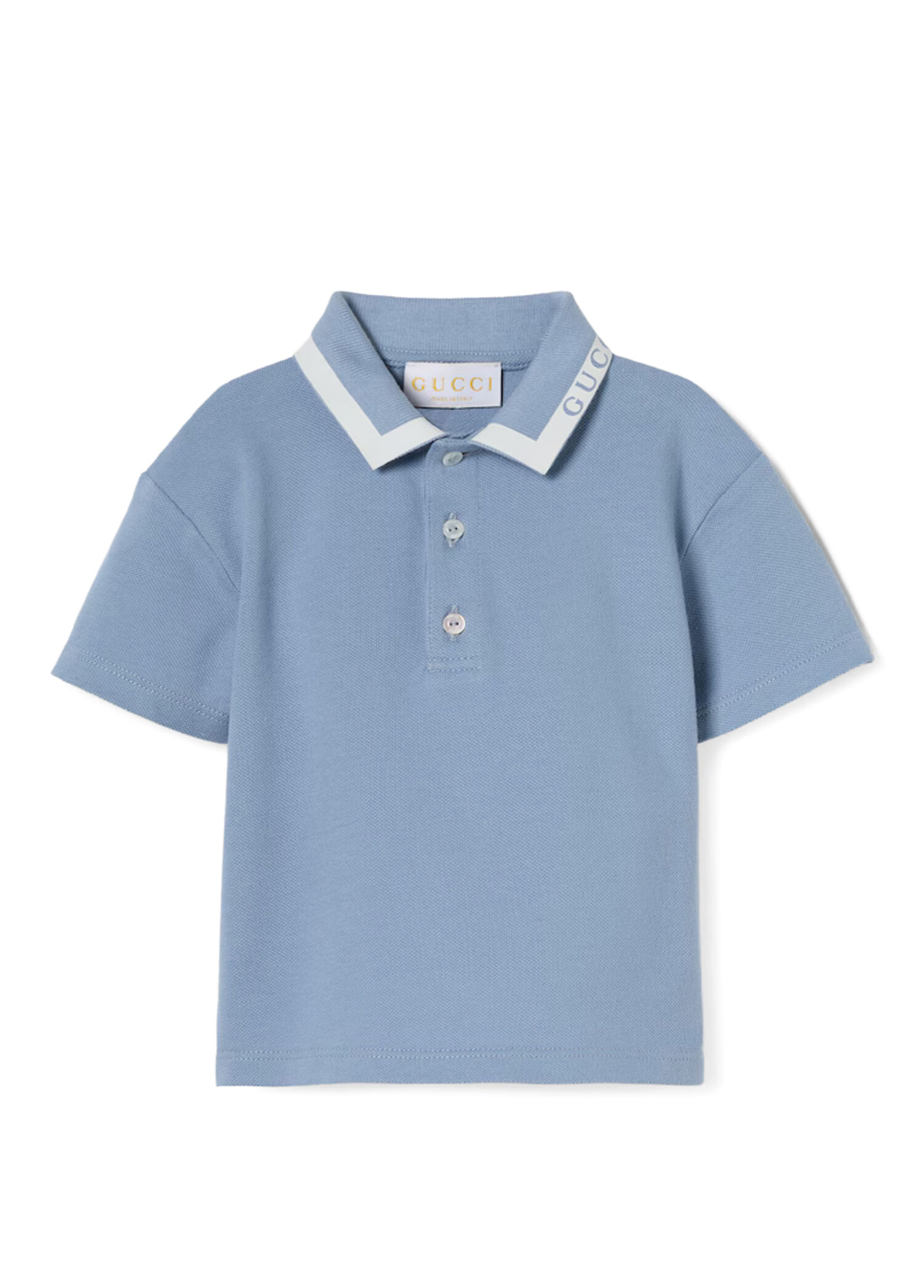 Mavi Polo Yaka Erkek Bebek T-shirt