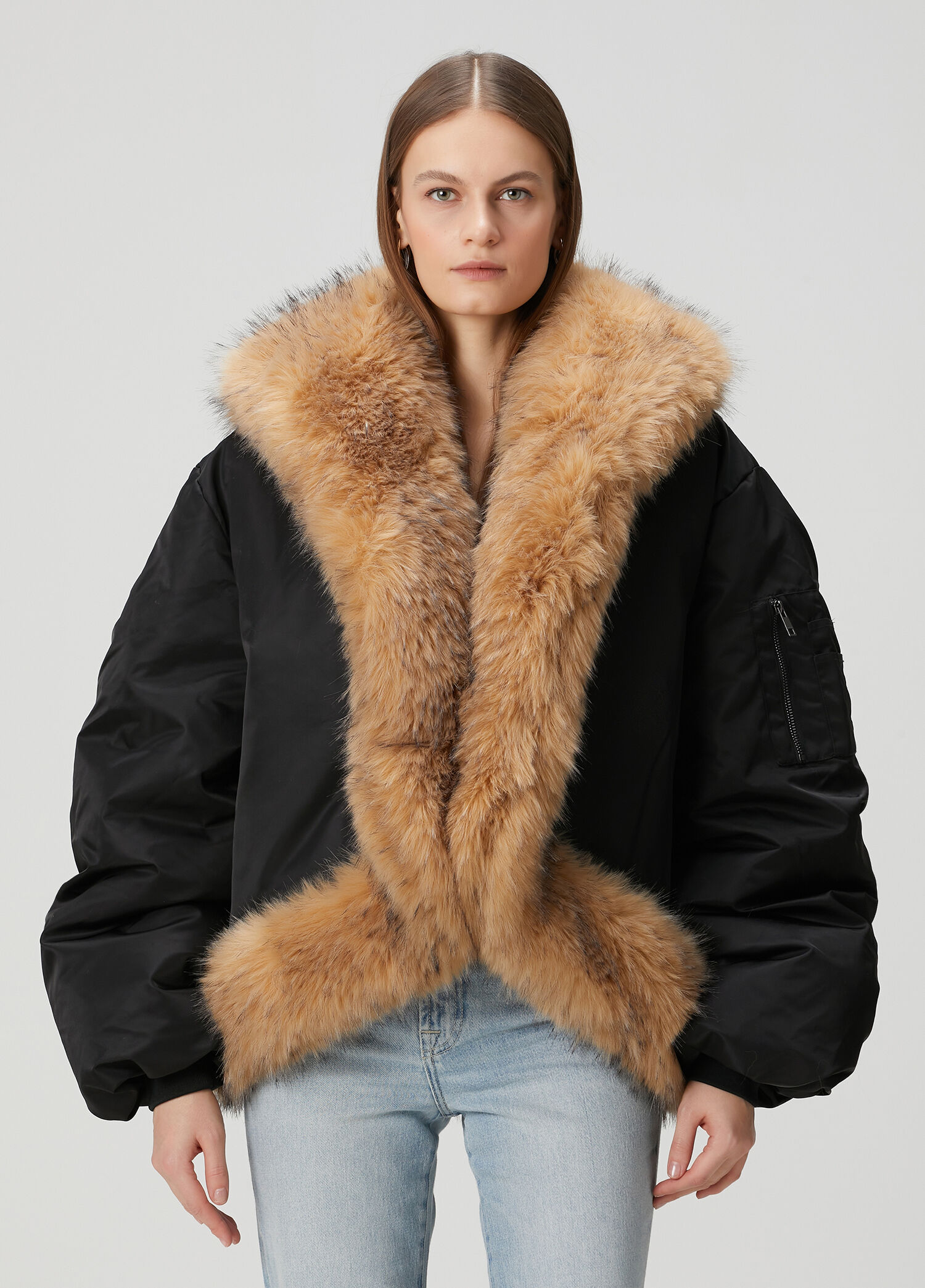 Siyah Bomber Ceket
