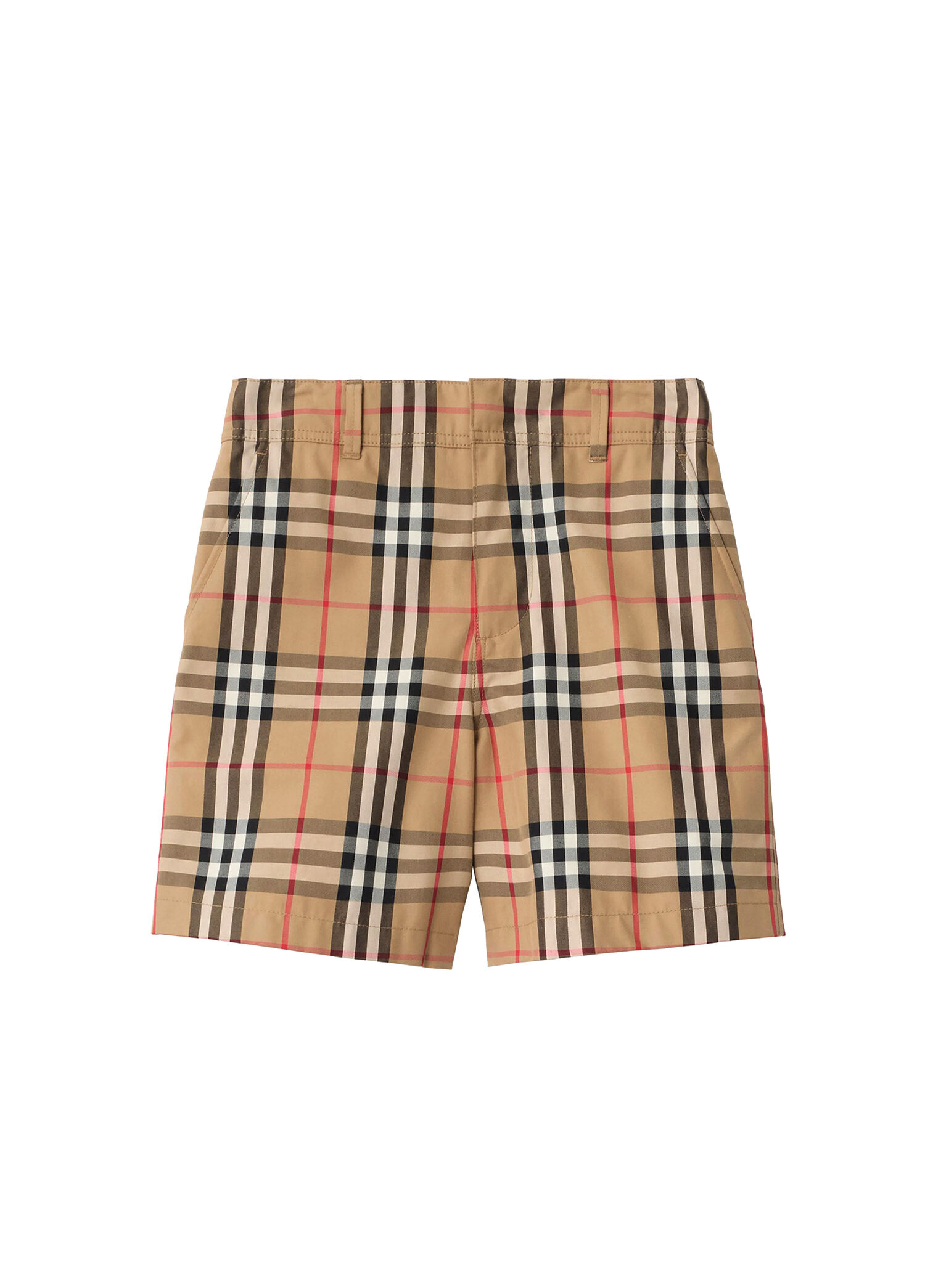 Oscar Check Bej Unisex Çocuk Şort