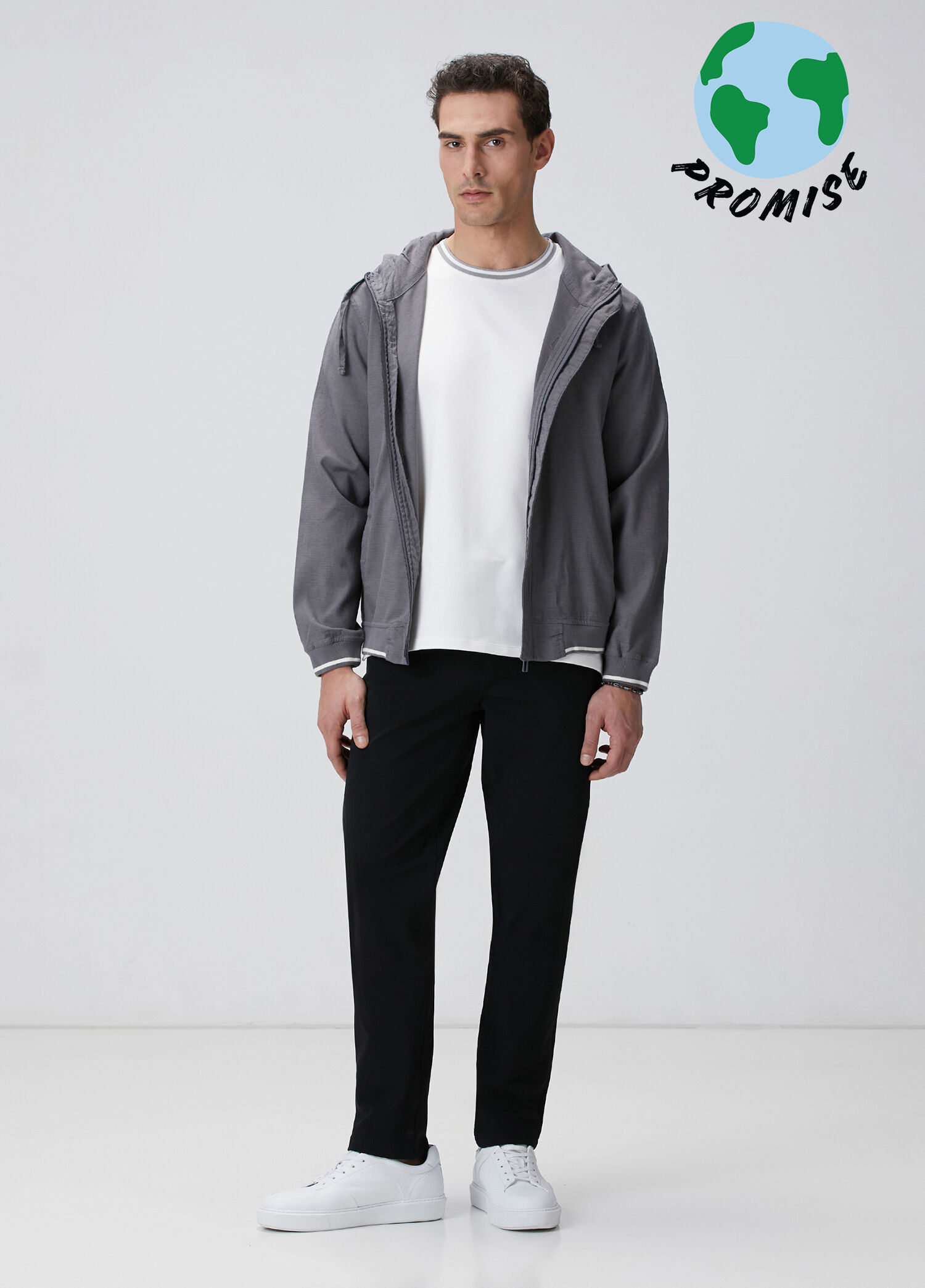 Siyah N-TECH Casual Pantolon
