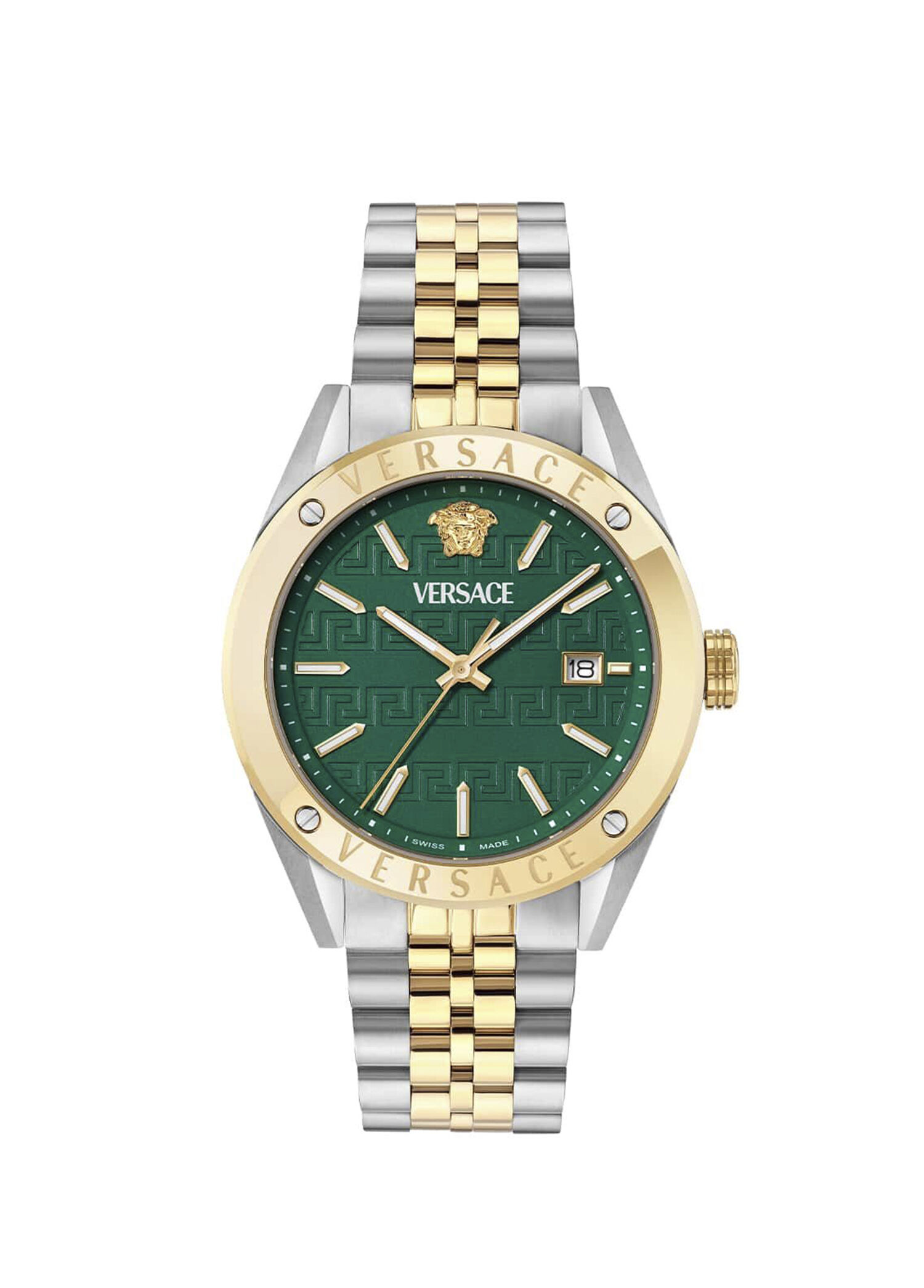 VERSACE！カーキストライプ ダブルブレストスーツ希少カラーXL（LL） Versace Altın Rengi / Metalik Gri Erkek VRSCVEKHA0525 Altın Rengi