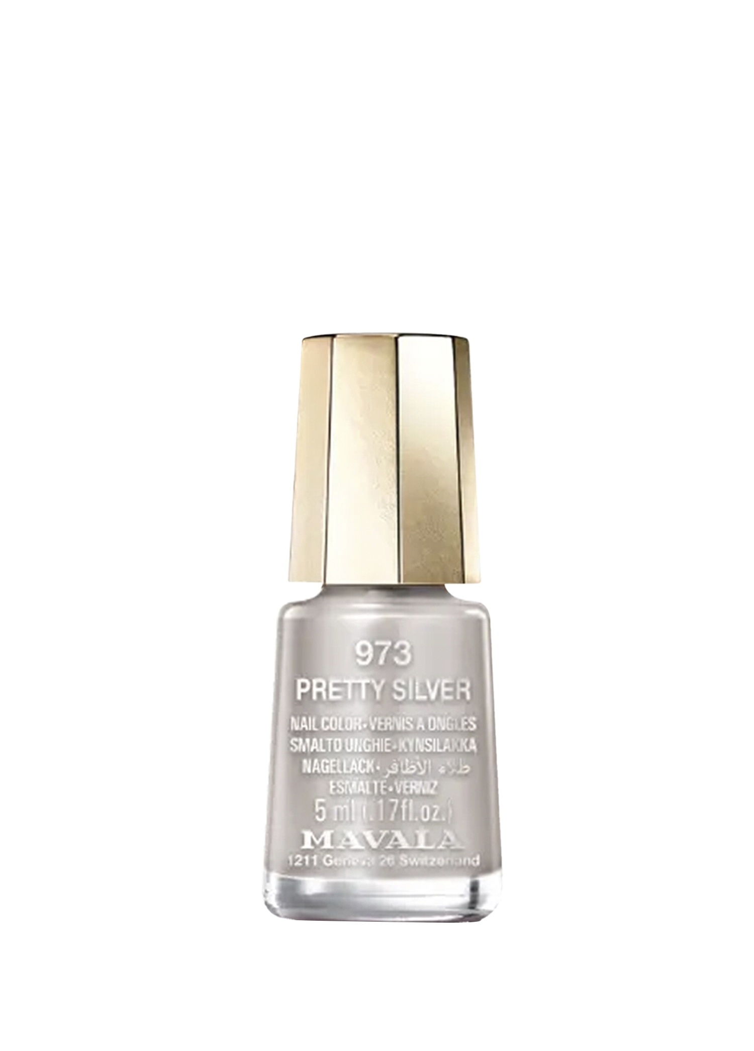 Mini Color Oje 973 Pretty Silver 5 ml