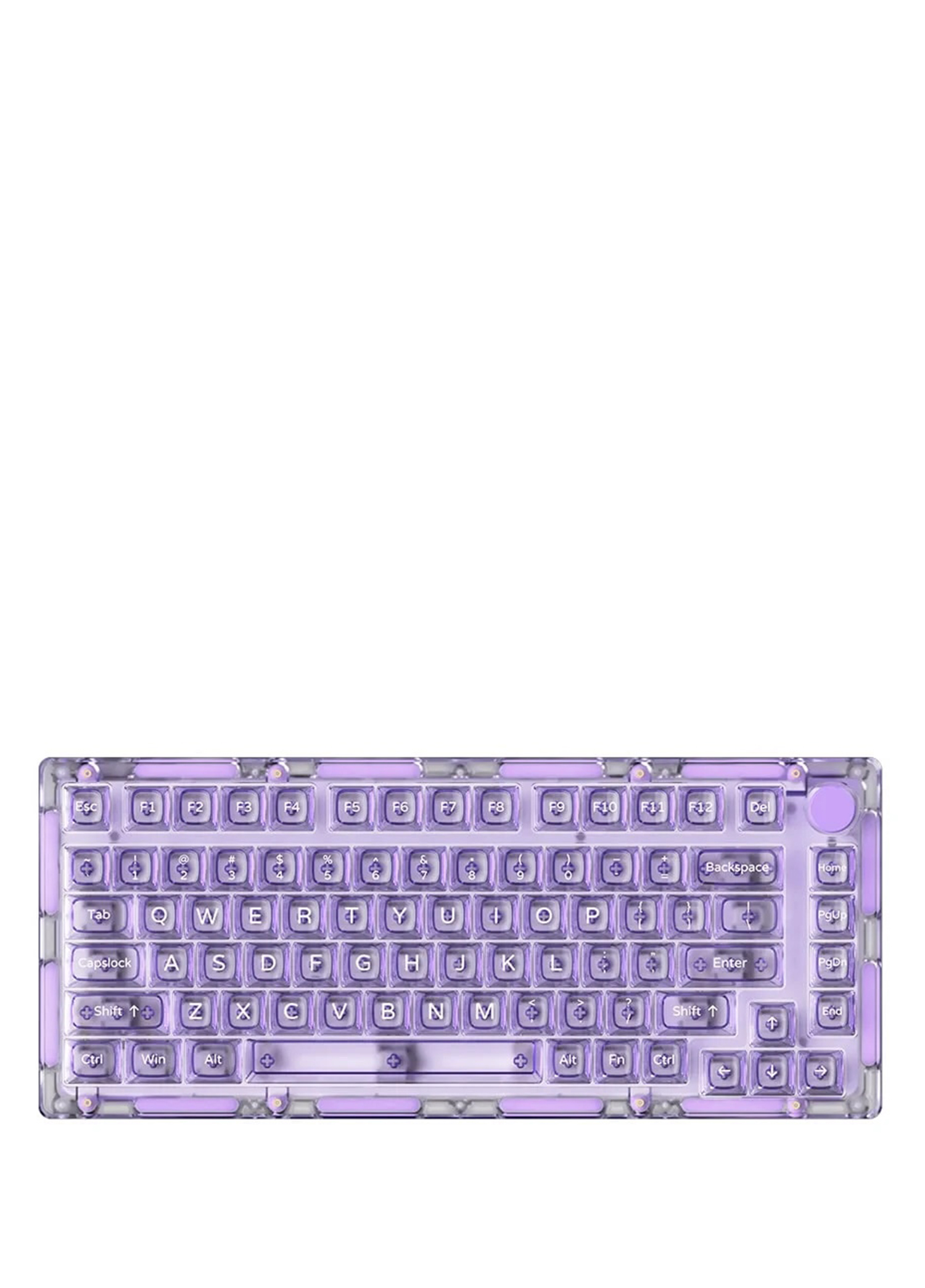 Monsgeek ICE75 Clear Purple RGB Kablosuz Hotswap Mekanik Gaming Klavye