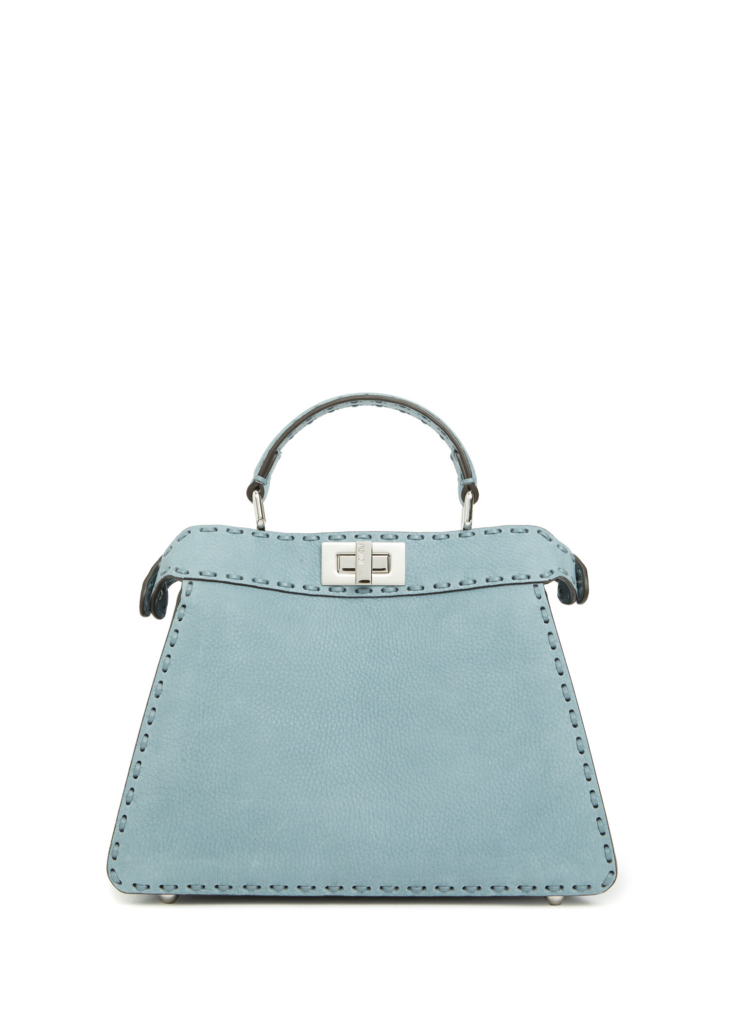Fendi Mavi Kadın Peekaboo ISeeU Small Mavi Kadın Deri Çanta