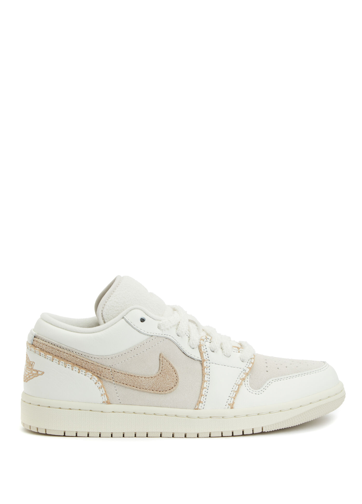 Nike Beyaz Kadın Air Jordan 1 Low SE Beyaz Kadın Deri Sneaker