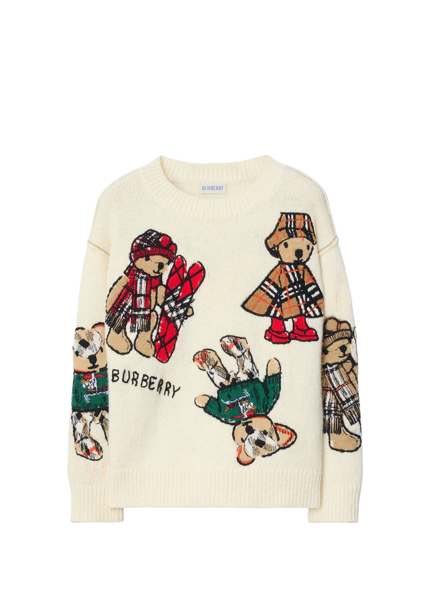 極美品 現行品 BURBERRY 白タグ テディベア刺繍 36.000円 BURBERRY - BURBERRY バーバリー くま テディベア 白の通販 by ゆき