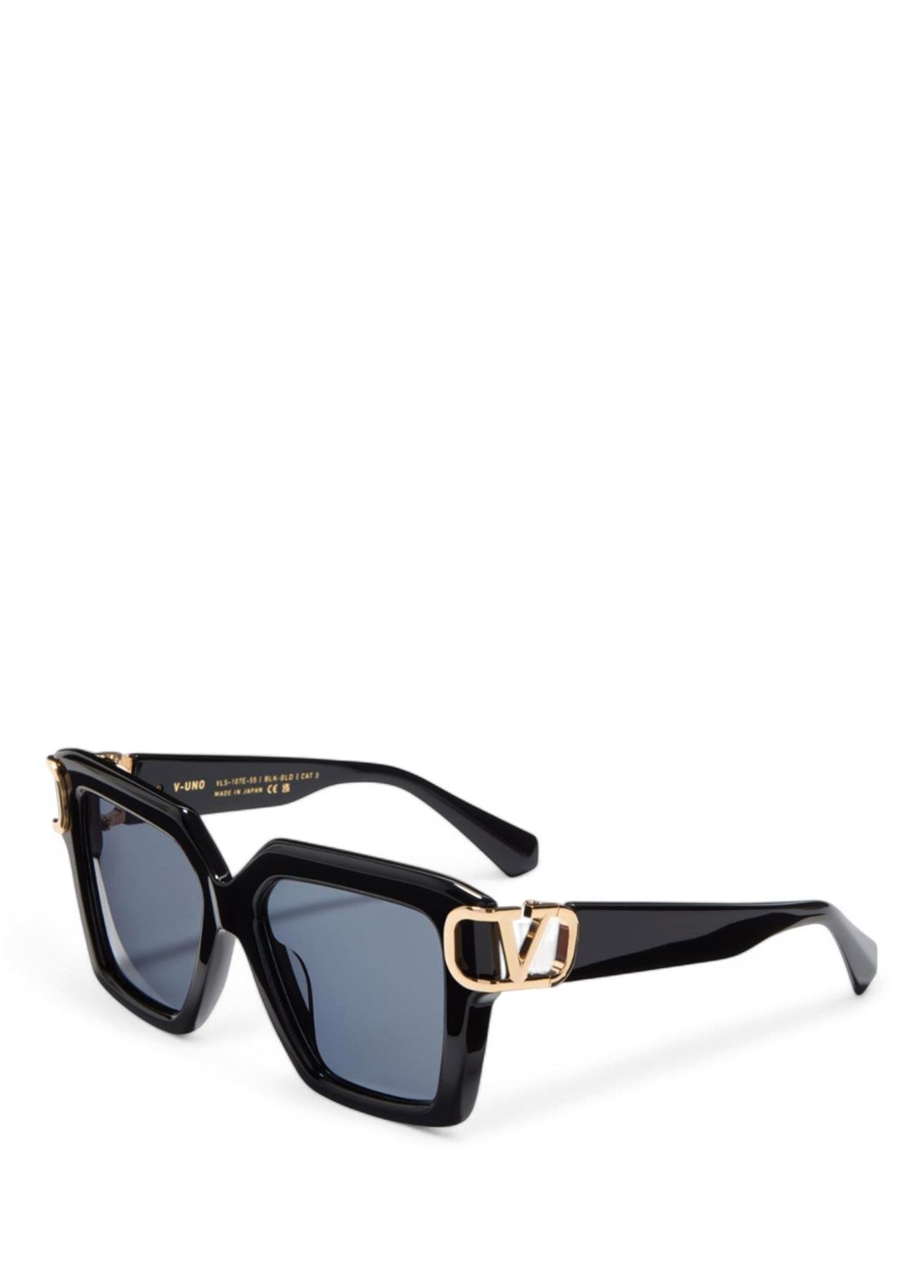 Valentino Garavani - V-Uno VLS-107E Black Gold Color Acetate 