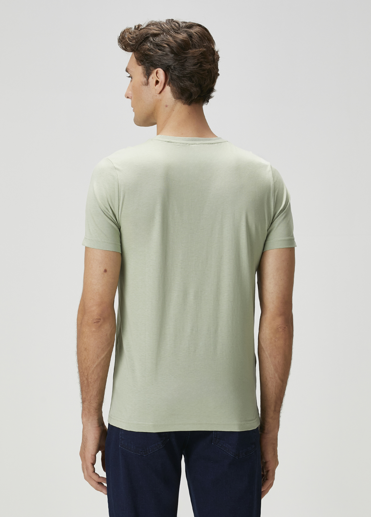 Su Yeşili Basic T-shirt_3