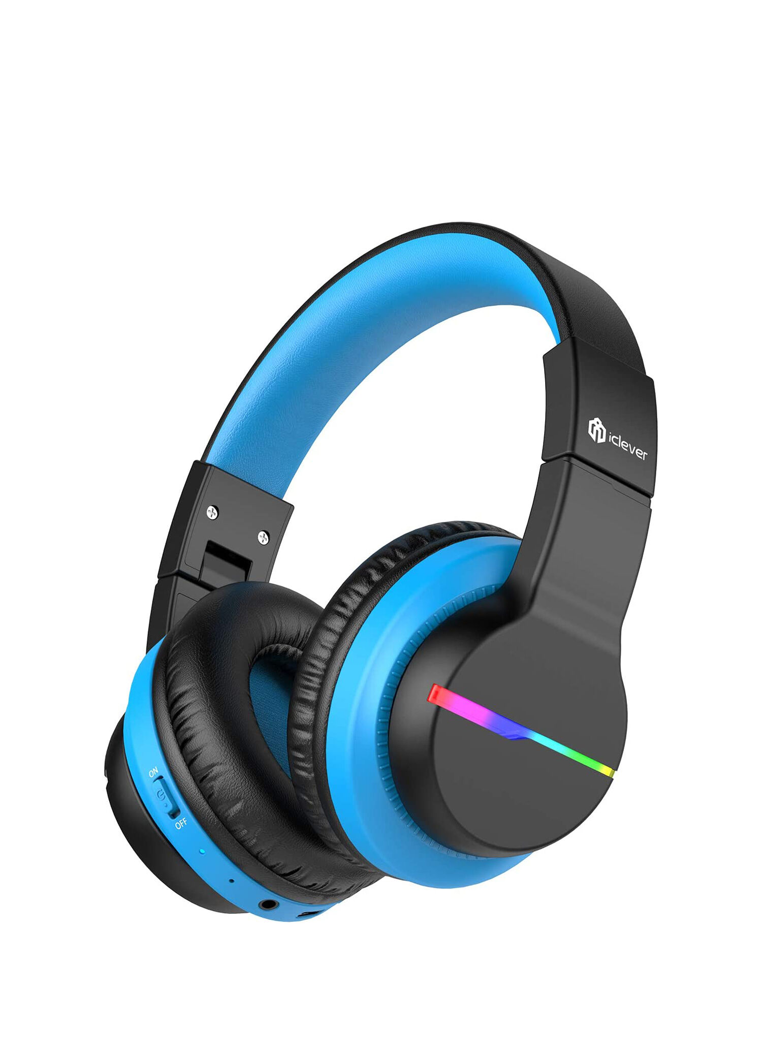 BTH12 Siyah Mavi Unisex Çocuk Kulak Üstü Bluetooth Kulaklık