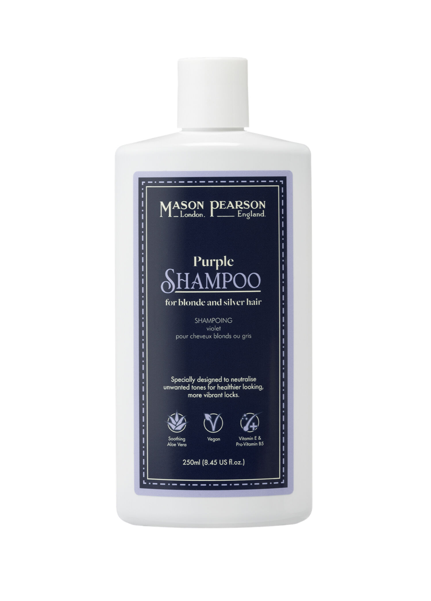 Sarı ve Gri Renkli Saçlar İçin Arındırıcı & Nemlendirici Mor Şampuan 250 ml