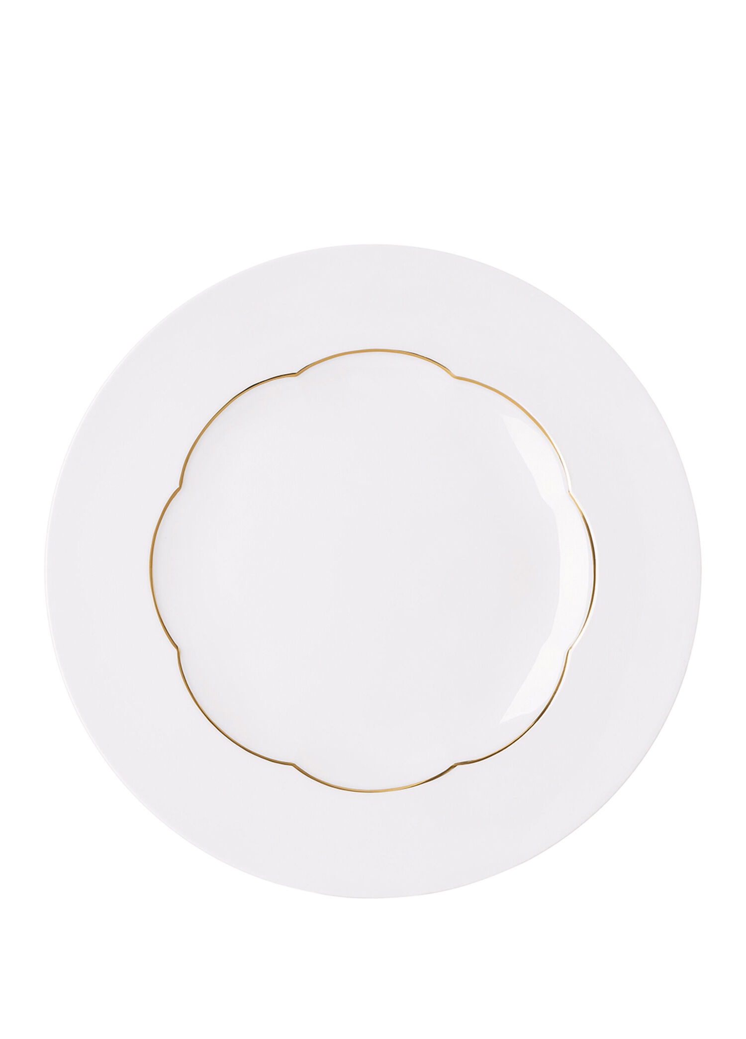 Sonetto Oro Beyaz Porselen Servis Tabağı 30 cm