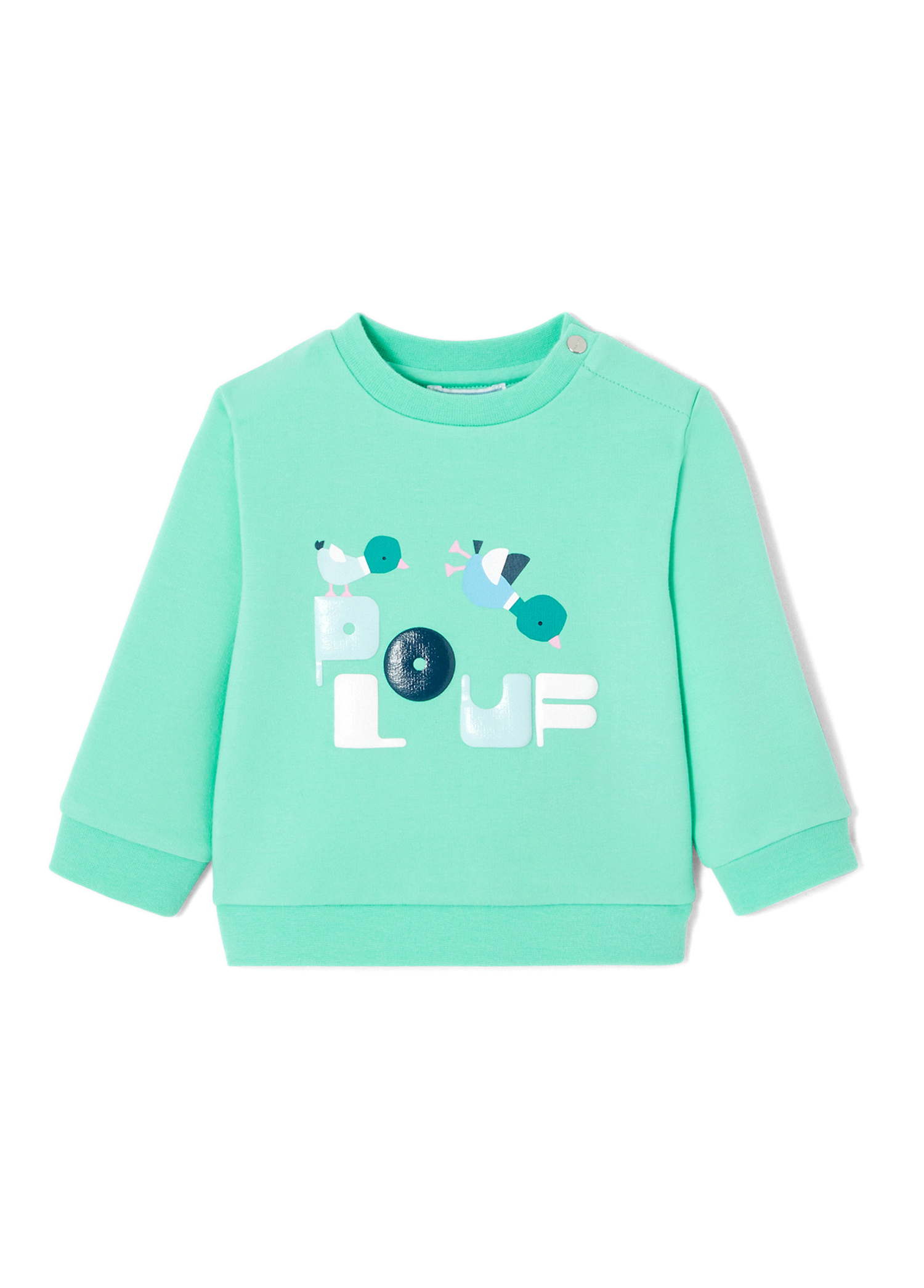 Badem Yeşili Erkek Bebek Polar Sweatshirt