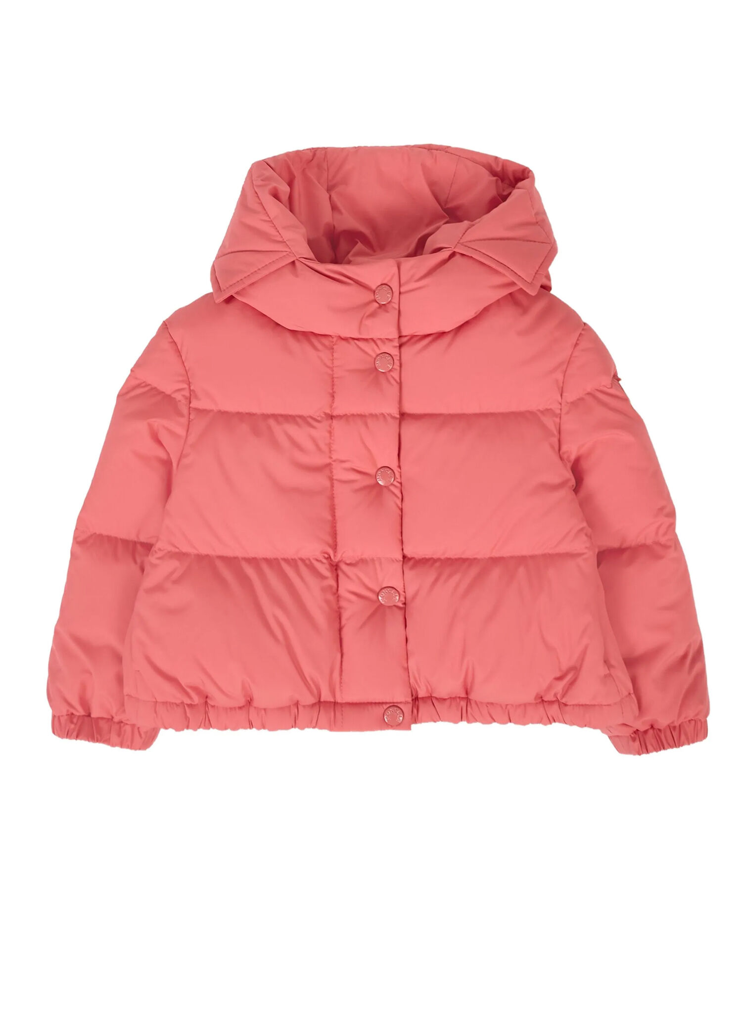 Pembe Kapüşonlu Kız Çocuk Mont