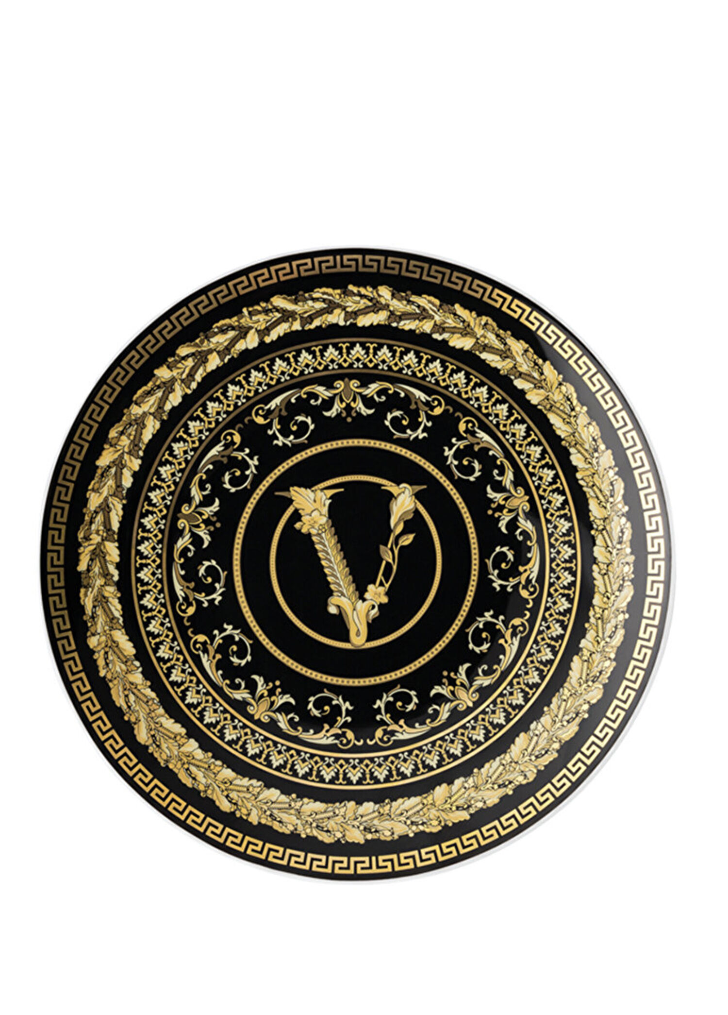 Virtus Gala Siyah Porselen Ekmek Tabağı 17 cm