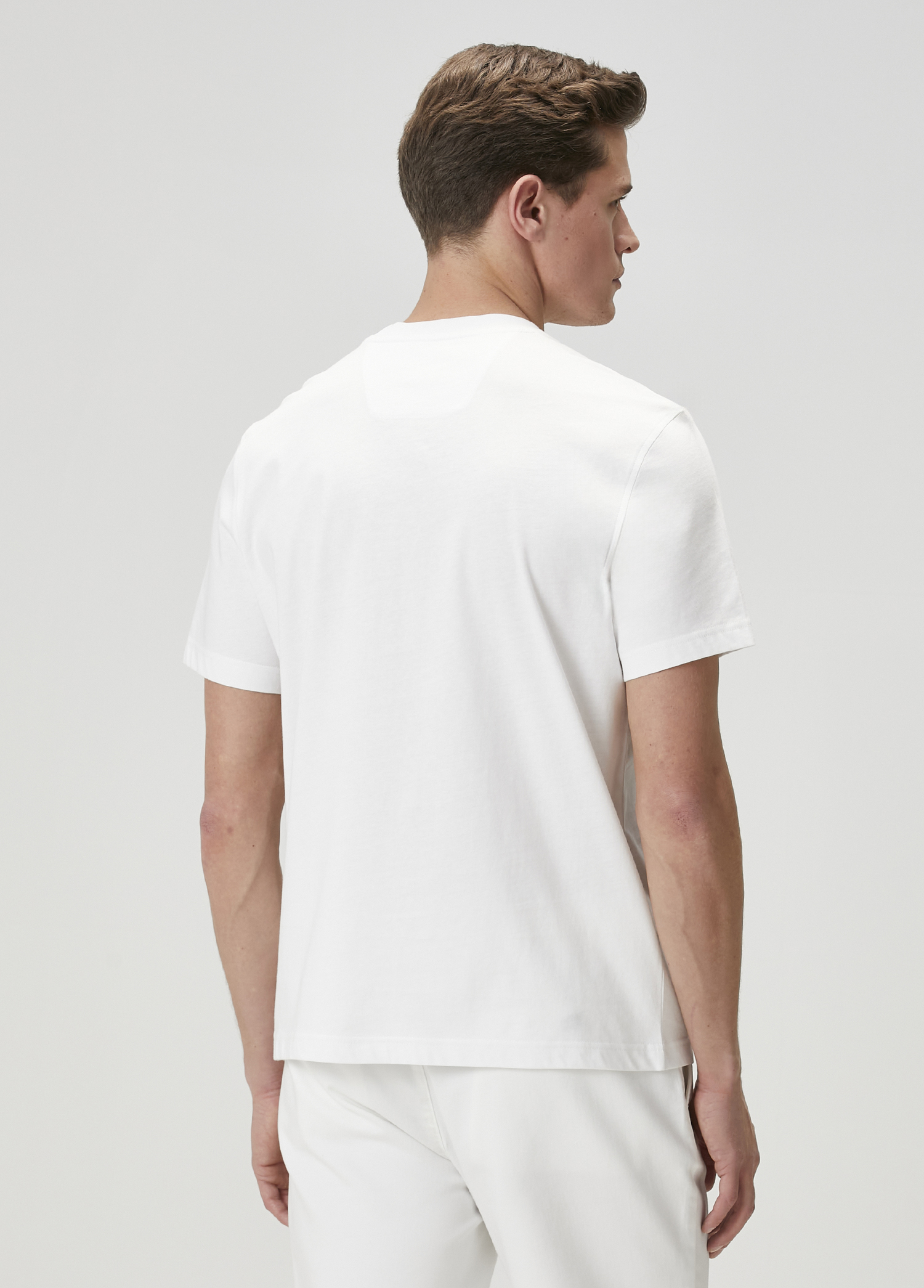 Beyaz Baskılı T-shirt_4