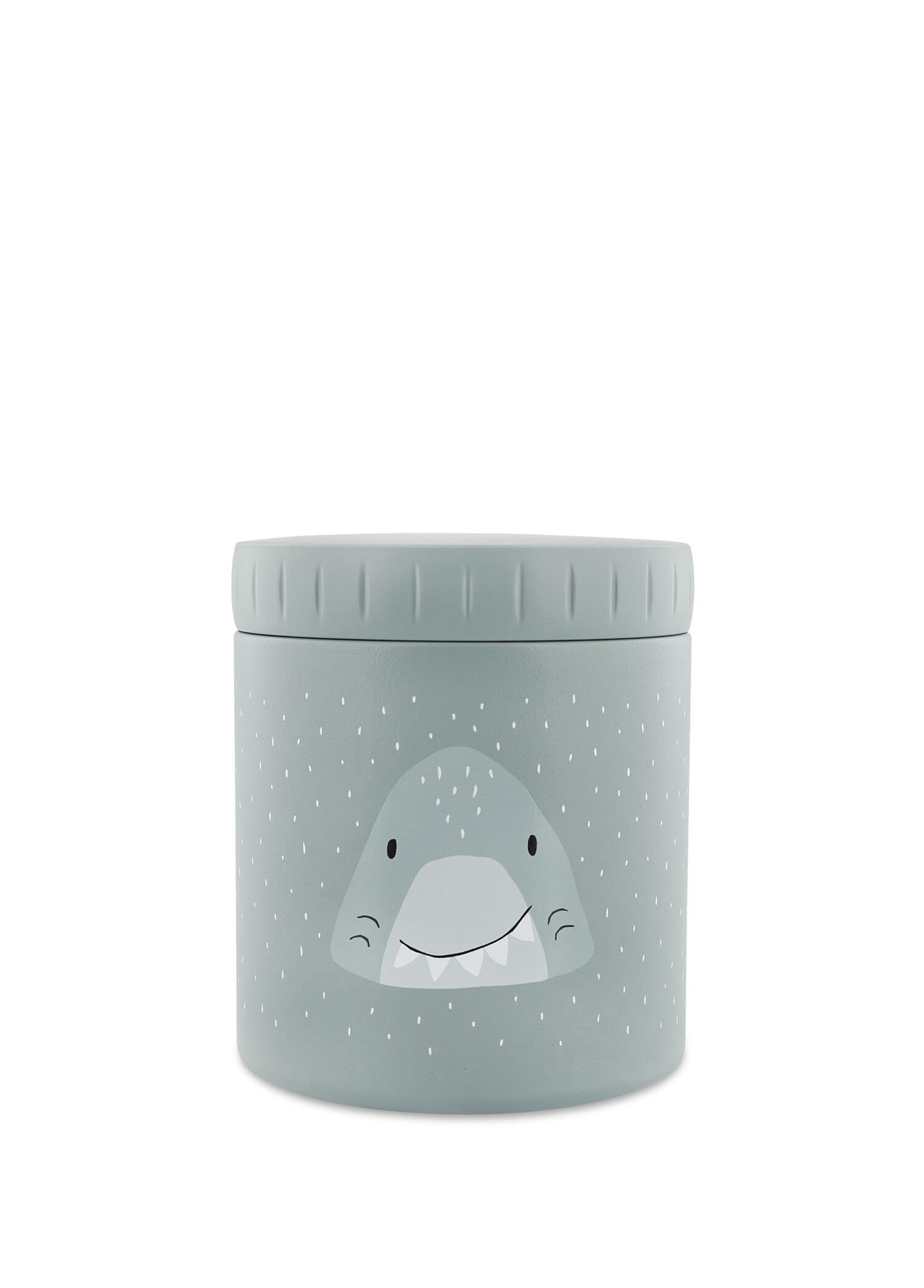 Mr. Shark Gri Çelik Termal Çocuk Yemek Kabı 500 ml