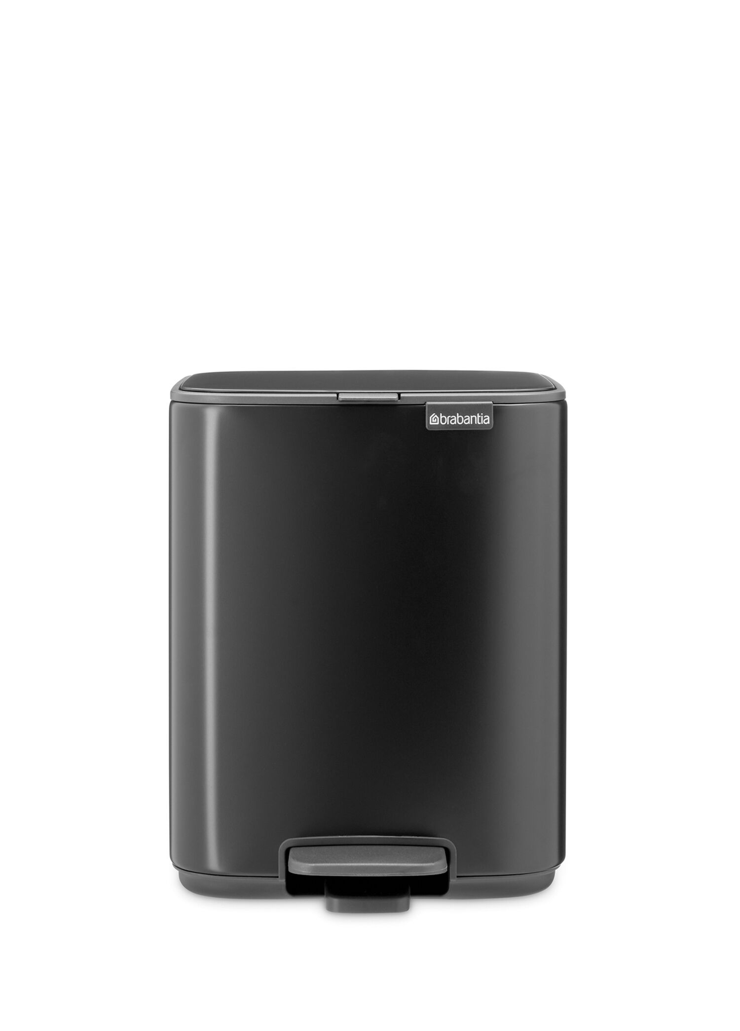 Bo Matt Black Çelik Pedallı Çöp Kutusu 7 lt