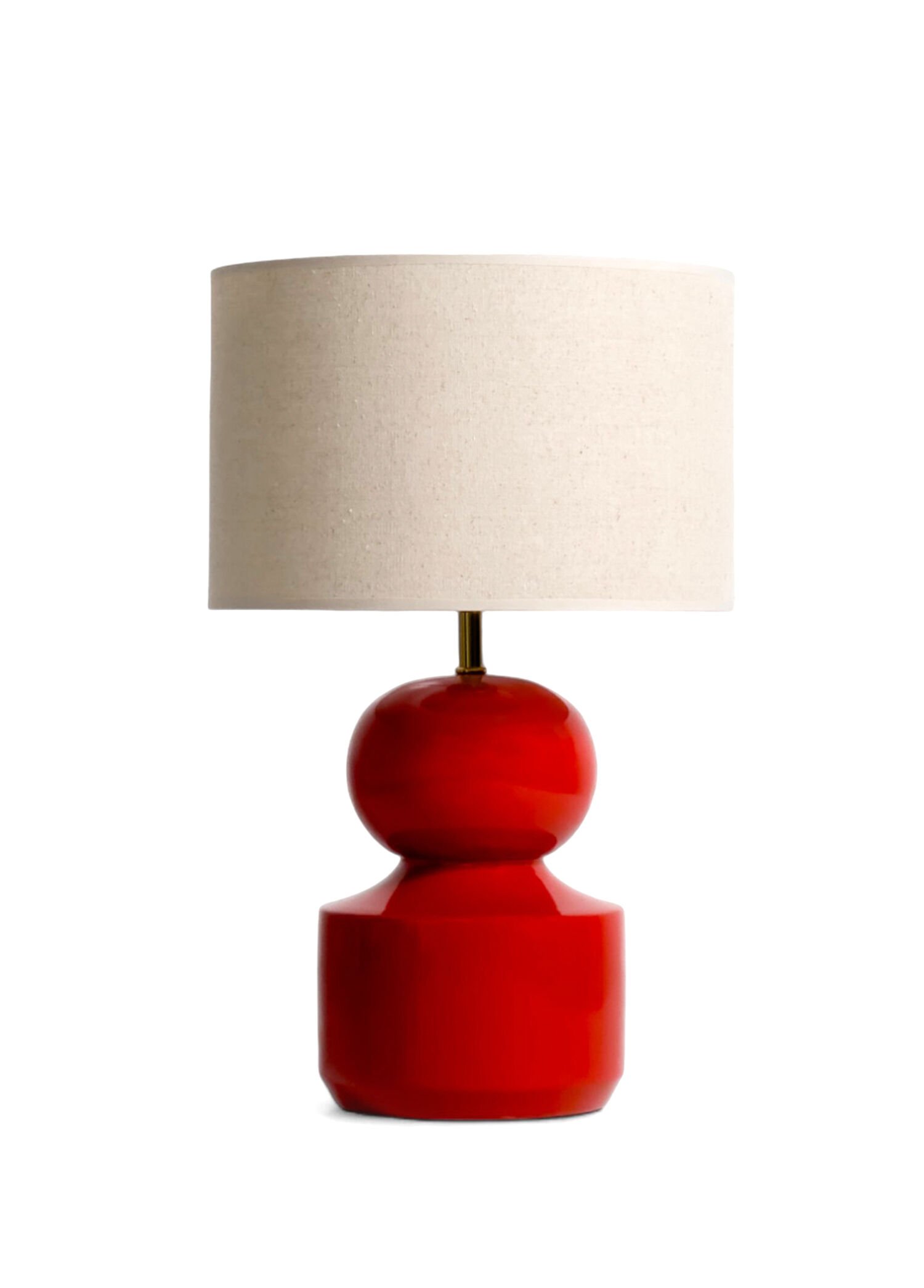 Capri Lamp Red Ahşap Abajur