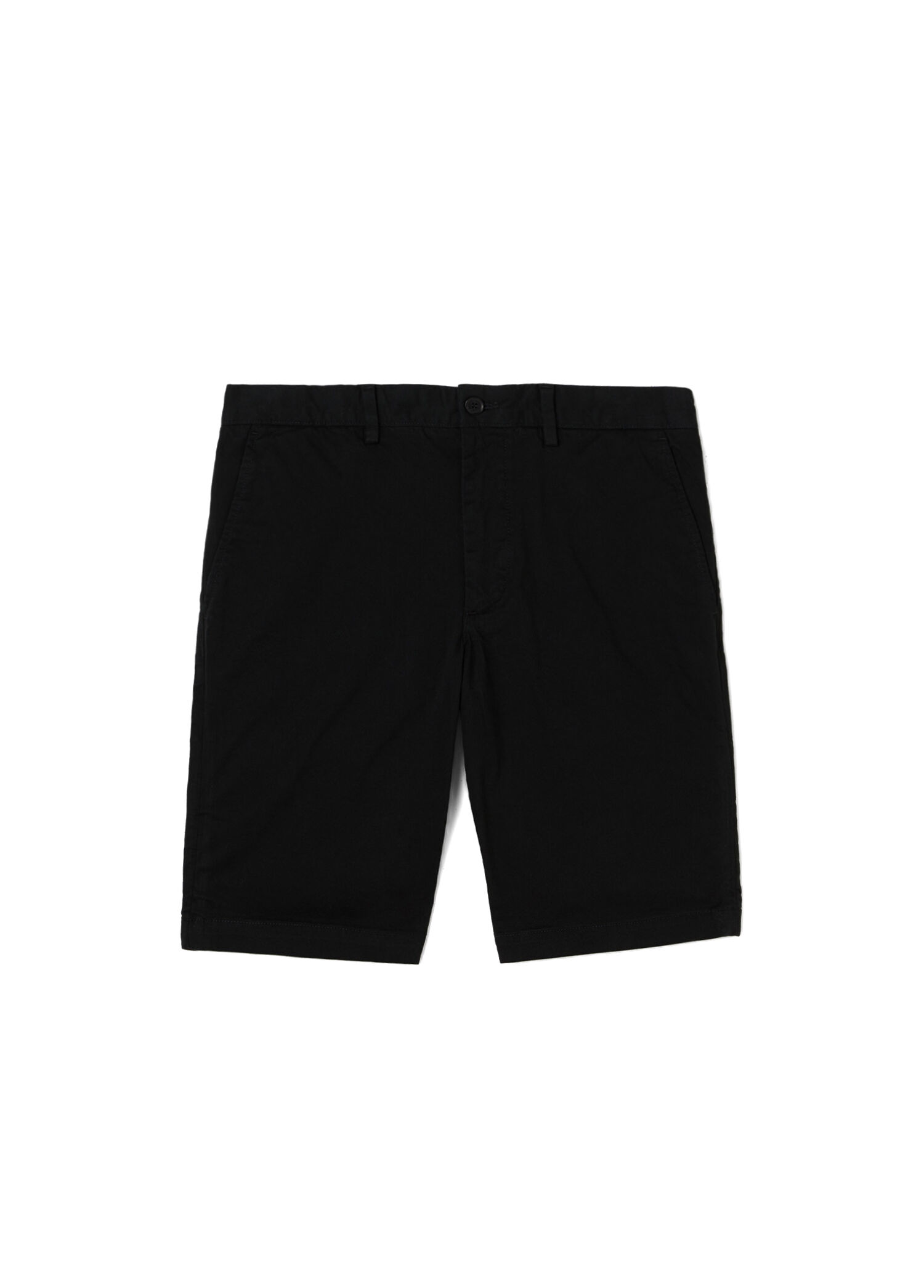 Siyah Slim Fit Erkek Bermuda Şort