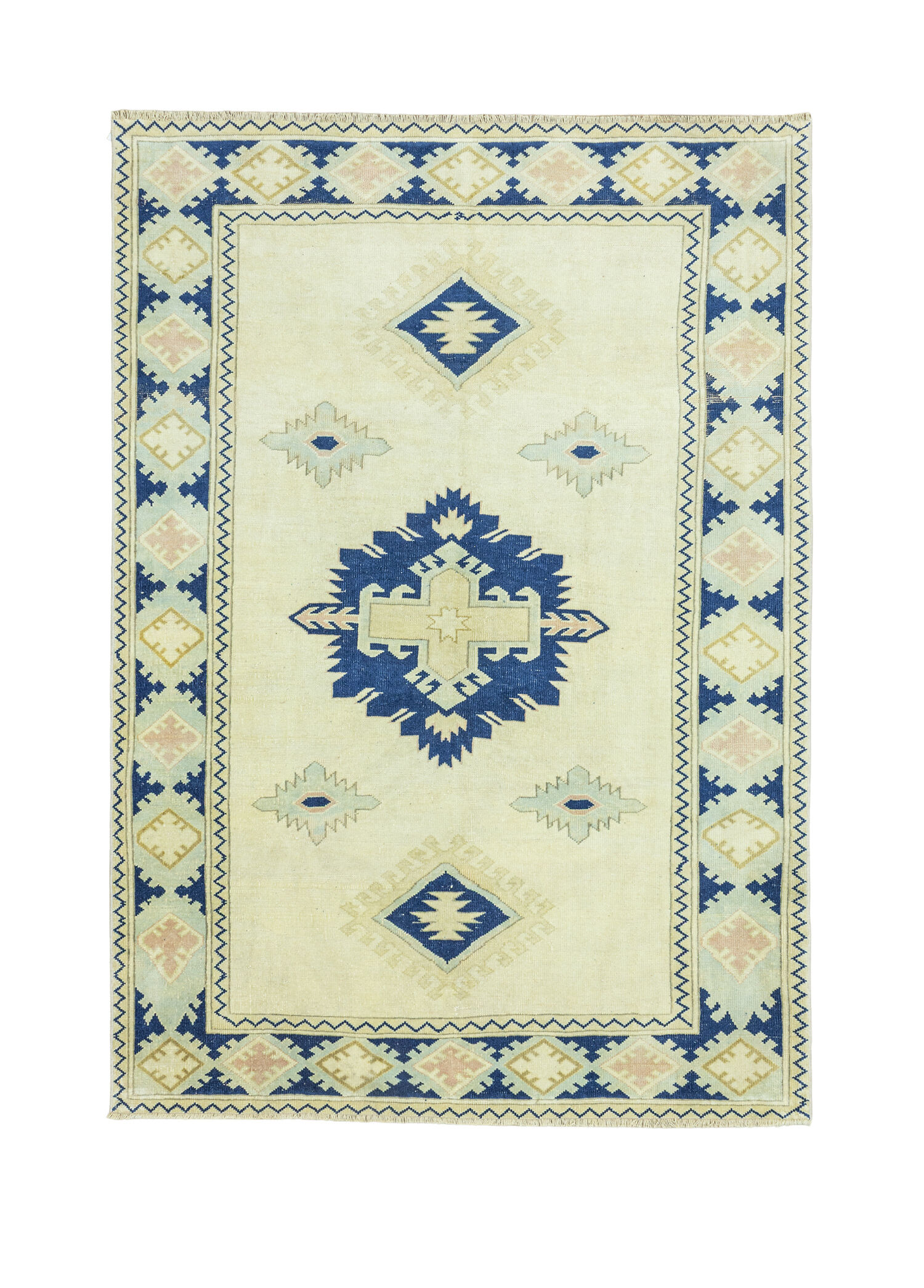 Sera Rustik Tasarımlı Yün Halı 168 x 231 cm
