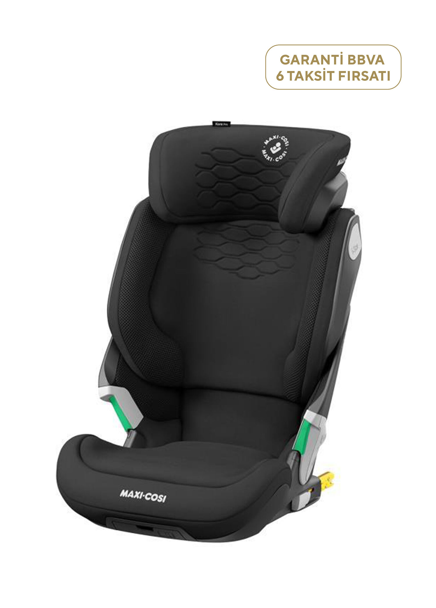 Kore Pro Işık Sensörlü Adac'lı İsofix'li 15-36 Kg Authentic Siyah Çocuk Oto Koltuğu