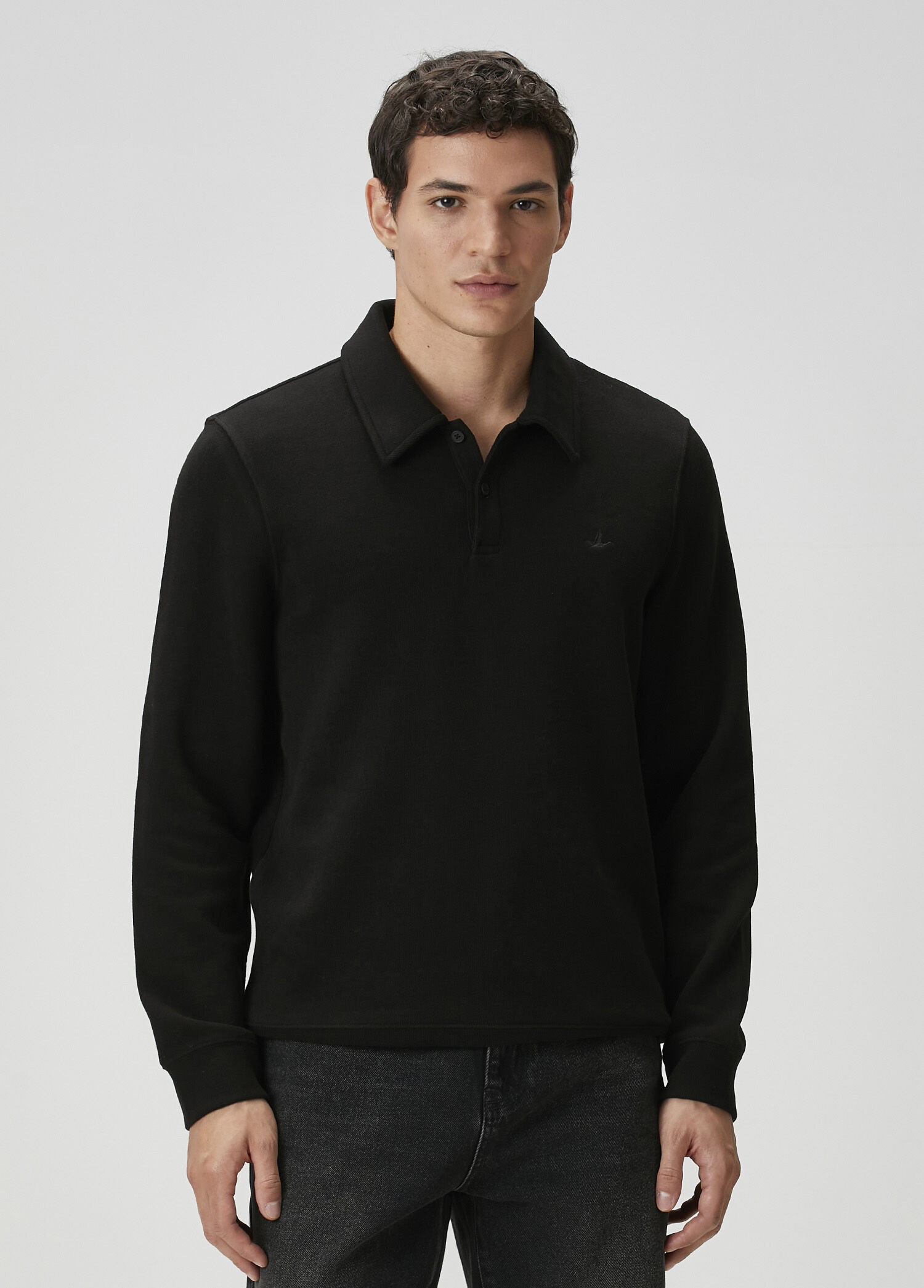 Beymen Club - Siyah Polo Yaka Sweatshirt
