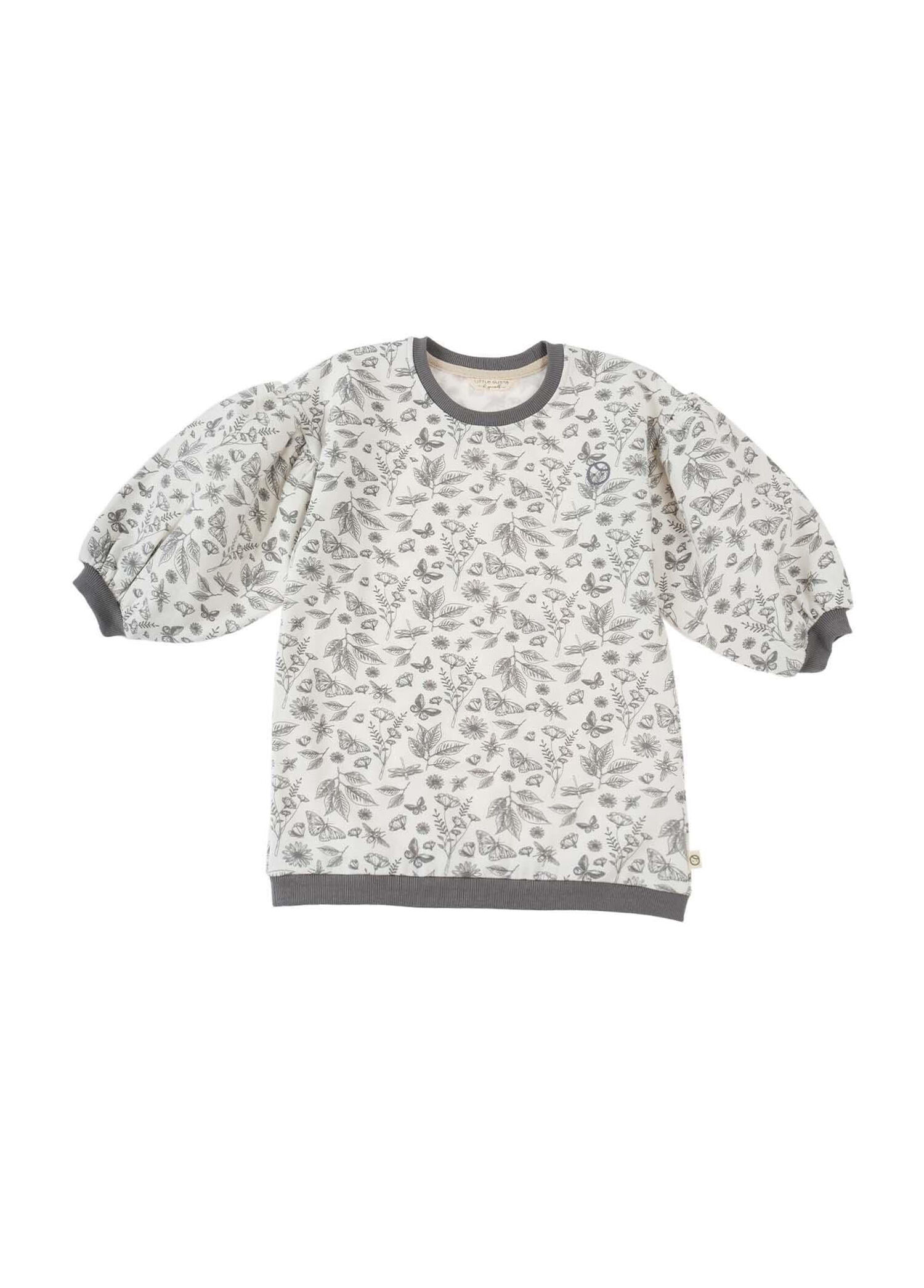 Beyaz Orenda Organik Pamuk Balon Kollu Unisex Çocuk Sweatshirt