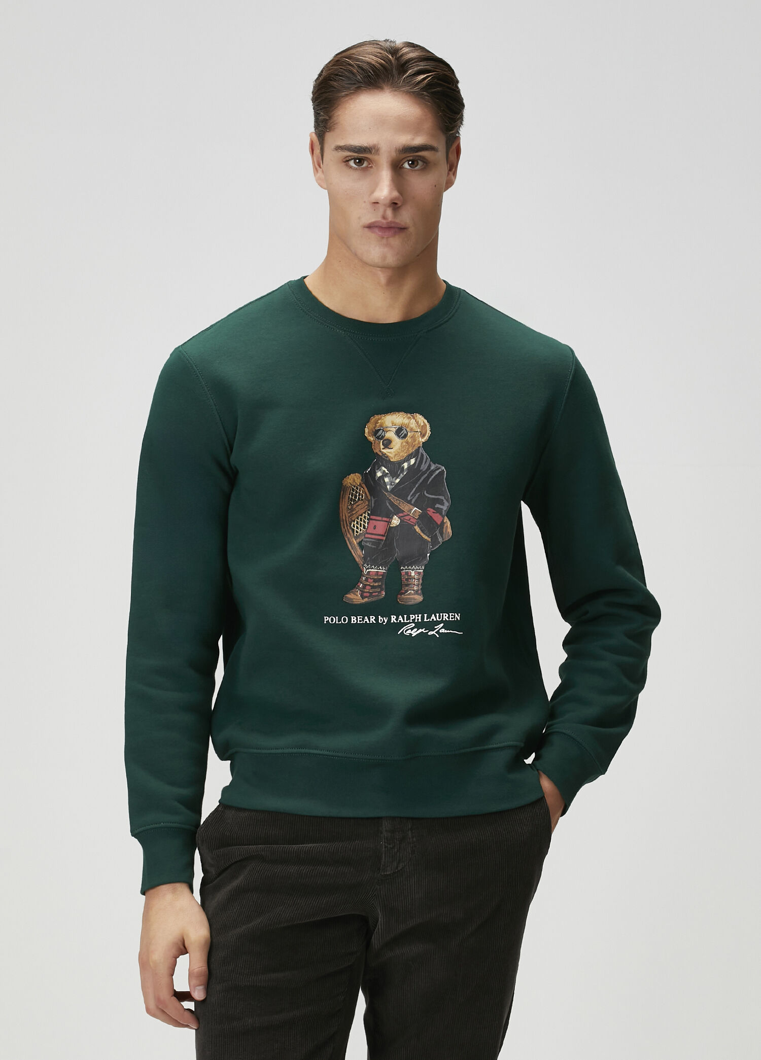 Yeşil Logo Baskılı Sweatshirt