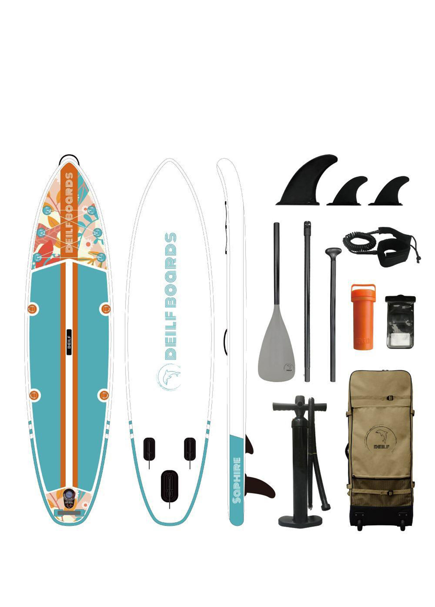 Saphire Şişirilebilir Sup Sörf Tahtası Paddle Board