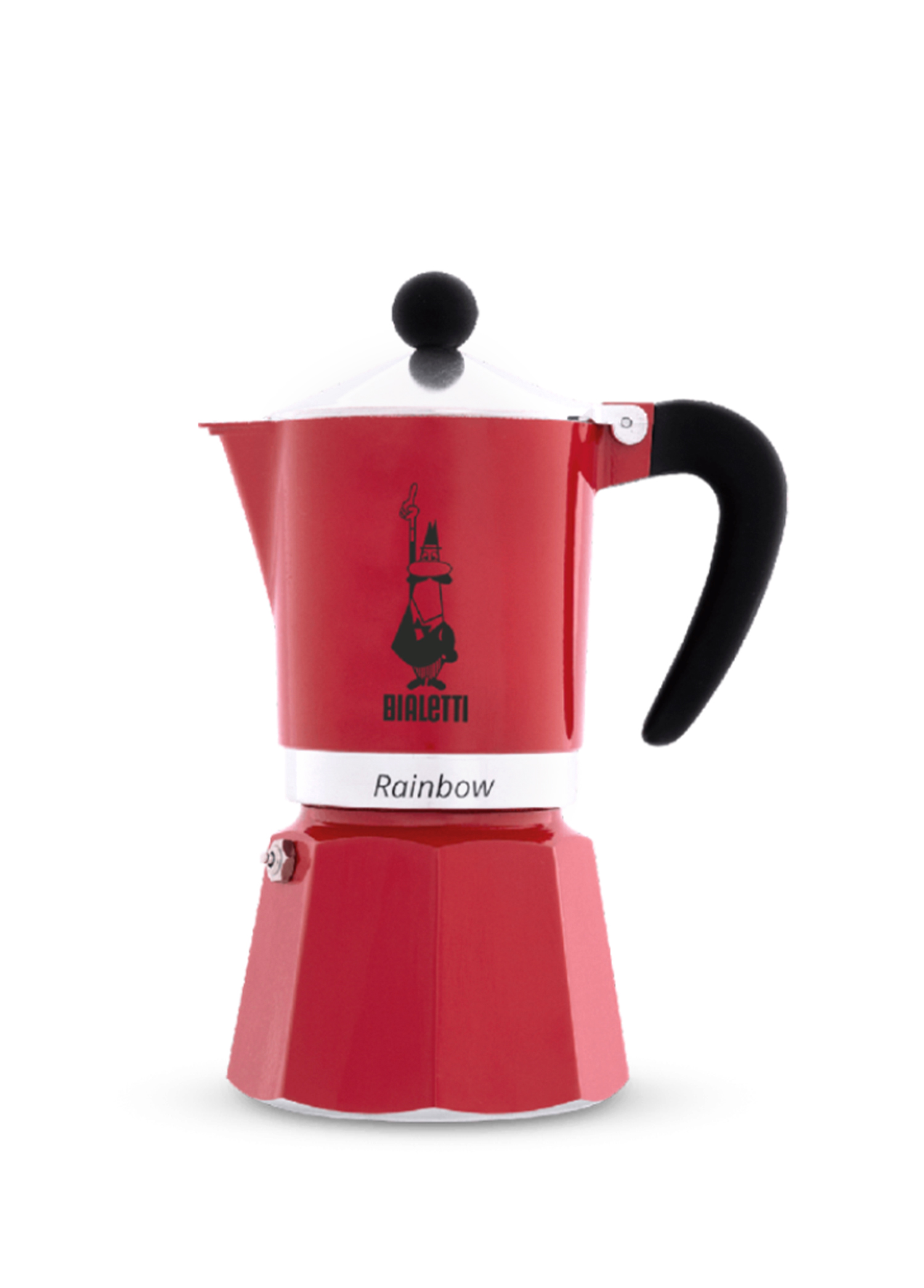 Rainbow Kırmızı 6 Cup Moka Pot