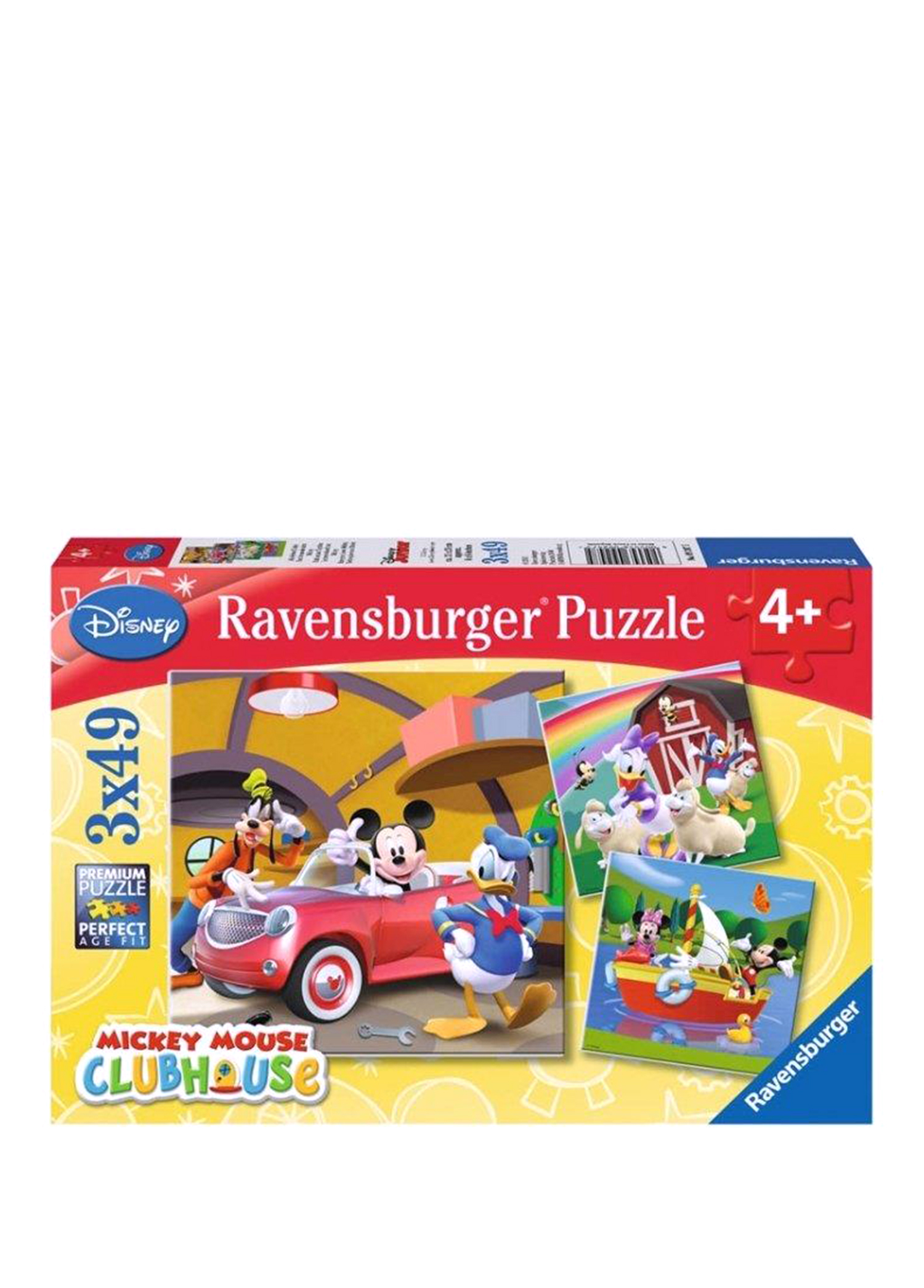 Walt Disney Mickey Club House 3x49 Parça Çocuk Puzzle 092475