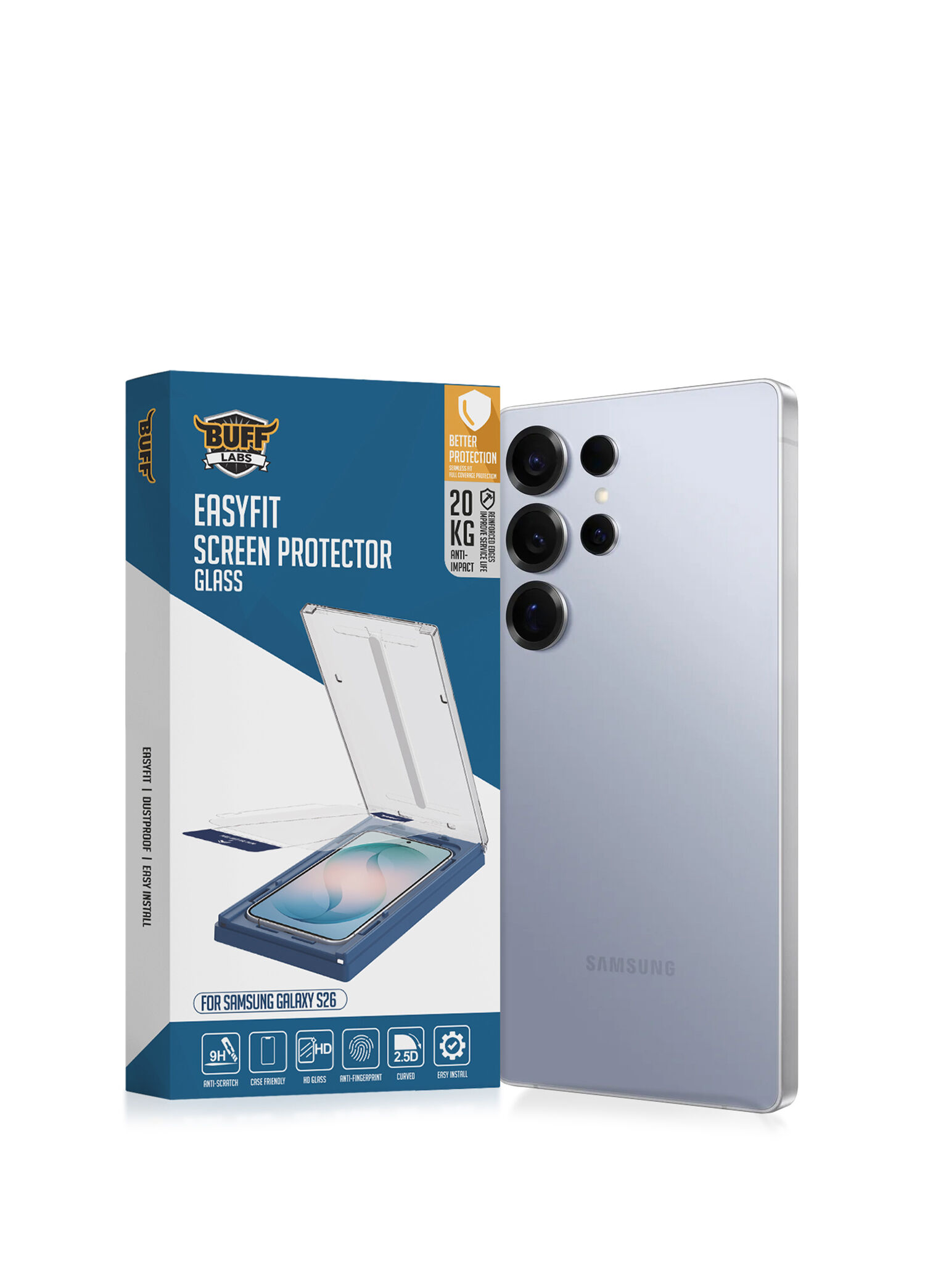 Galaxy S26 EasyFit Glass Uygulama Aparatlı Ekran Koruyucu