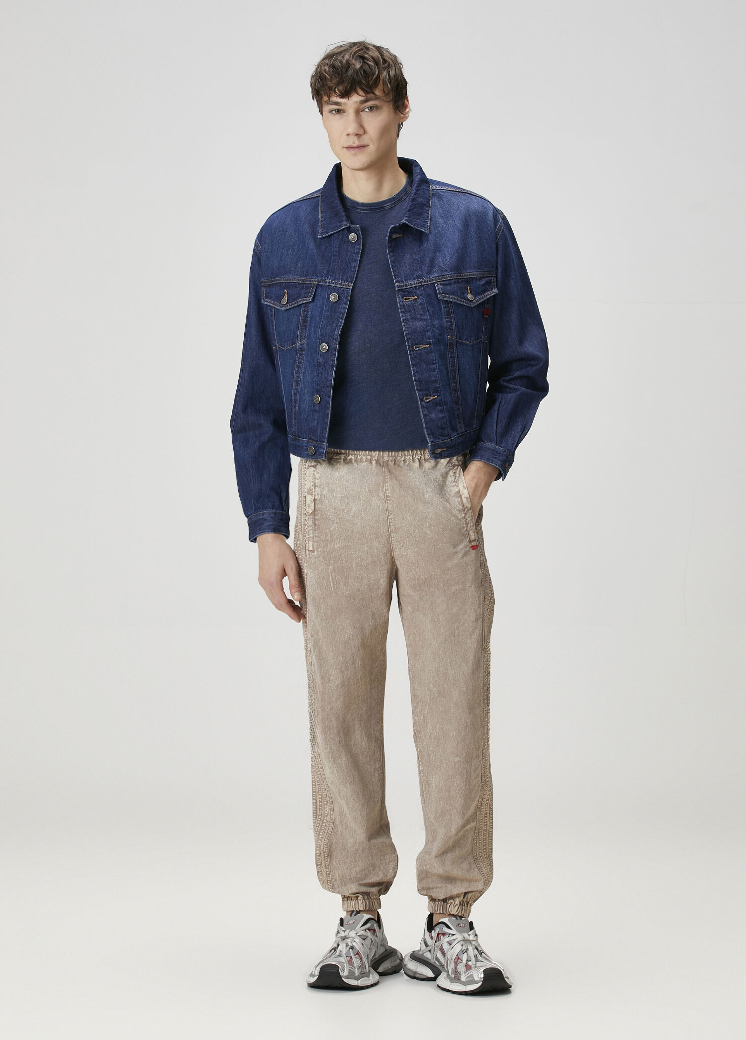 トップス archive diesel tricot denim jacket Knit Diesel Lacivert Erkek Lacivert Denim Ceket 1907338 | Beymen
