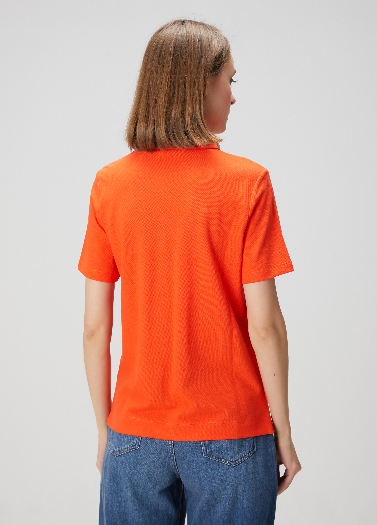 Mercan Logo Nakışlı Polo T-shirt_4