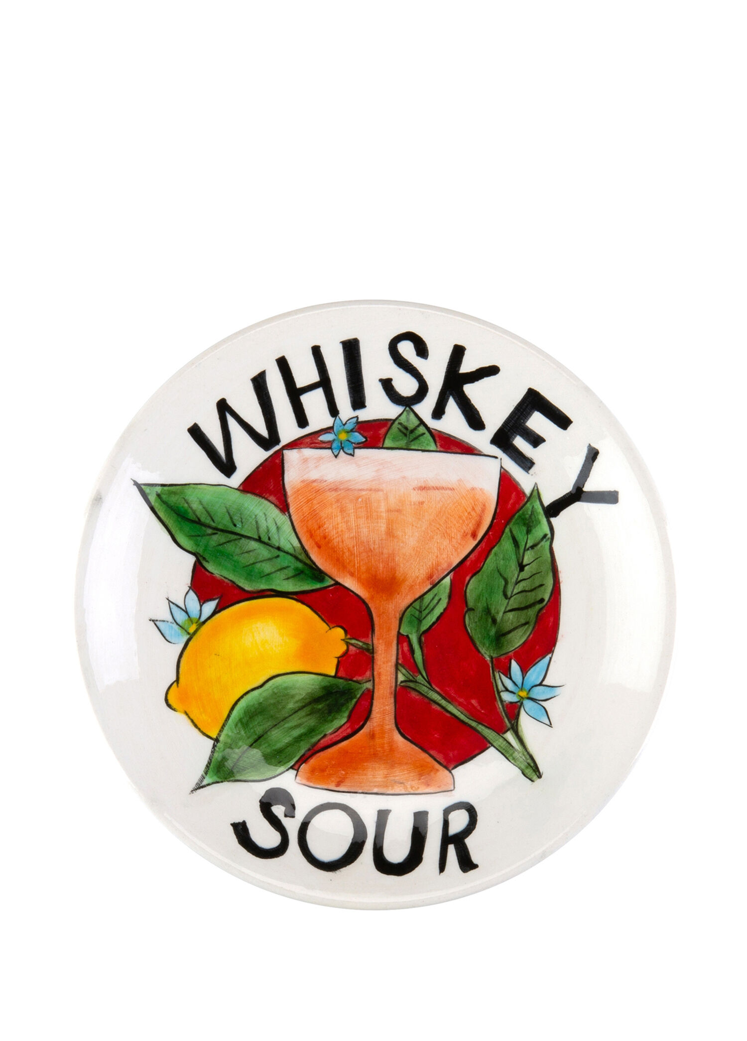 Handmade Whiskey Seramik Kokteyl Tabağı 15 cm