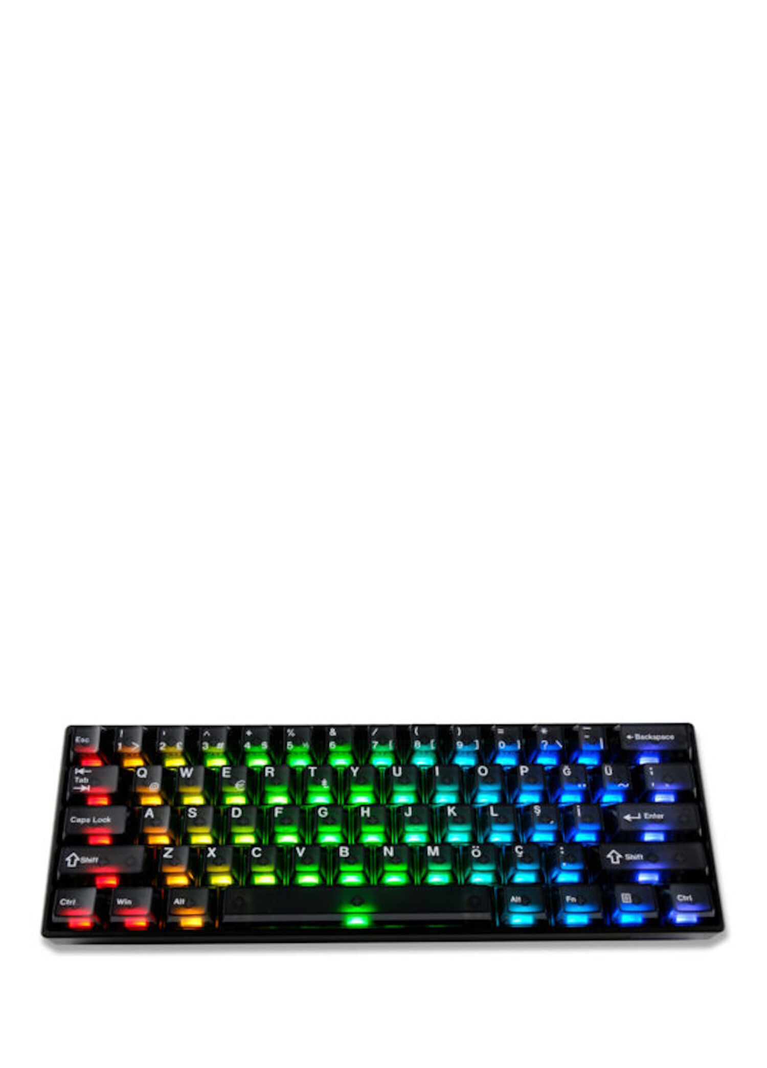 Akko - Monsgeek Fun60 Max Black Hall Effect Glare Manyetik Switch