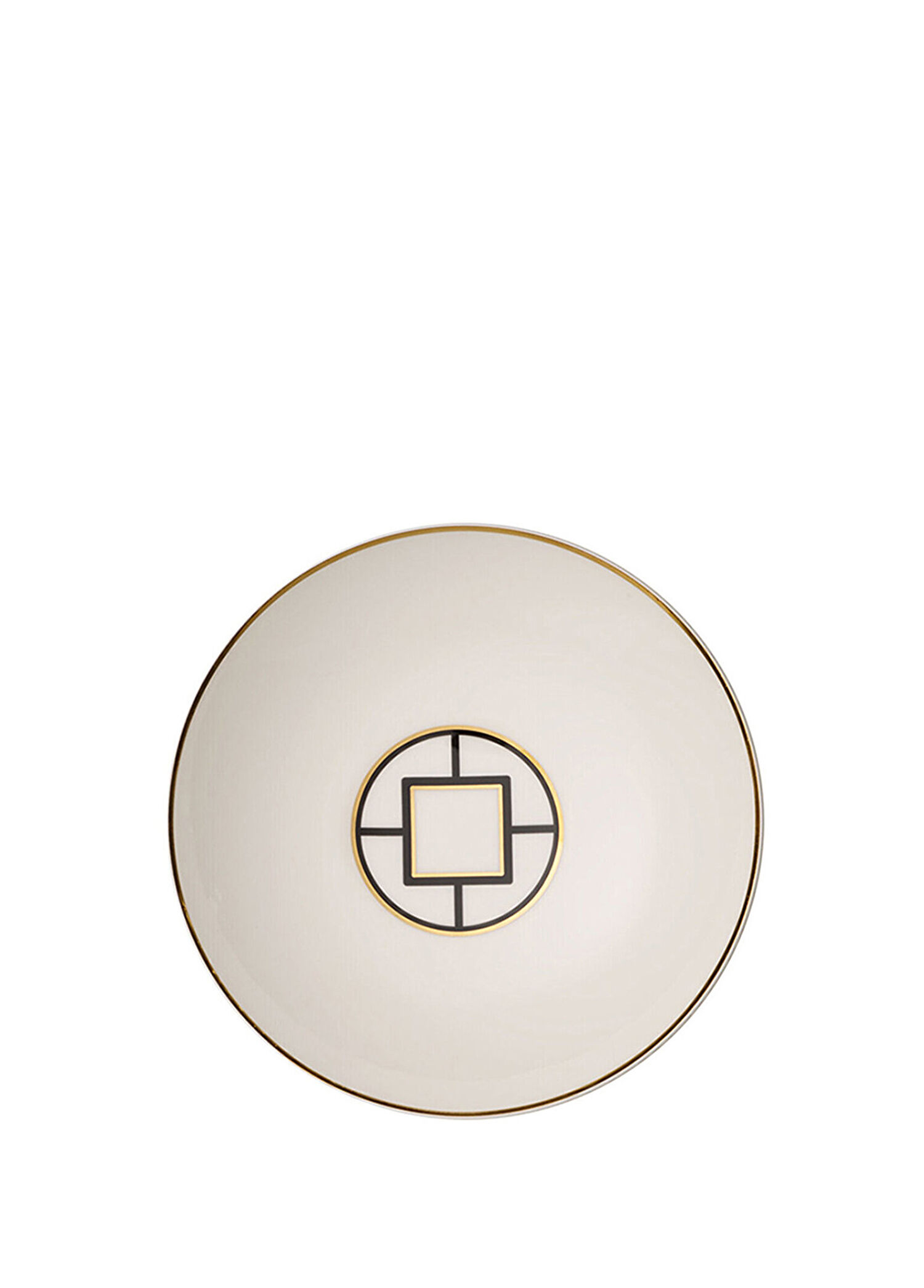 MetroChic Geometrik Desenli Porselen Çukur Tabak 22 cm
