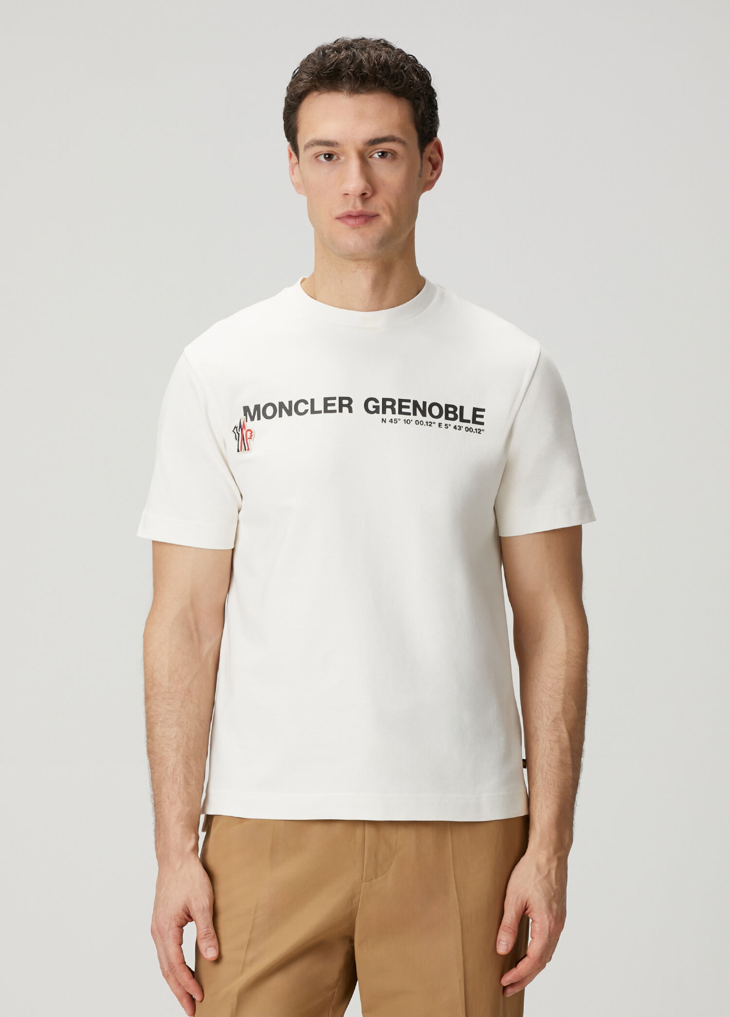 White Logo Printed T-Shirt