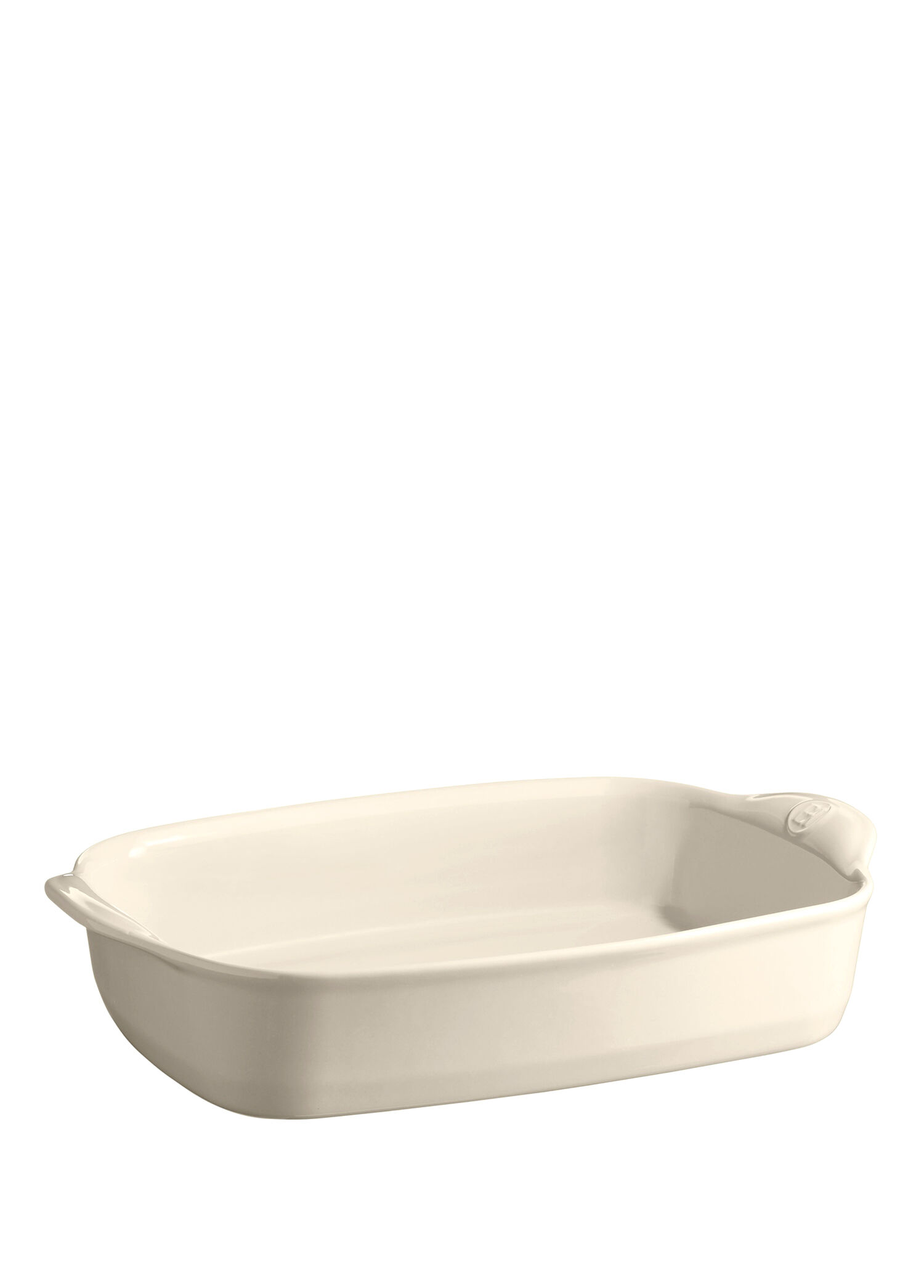 Ekru Seramik Dikdörtgen Fırın Kabı 36x23 cm