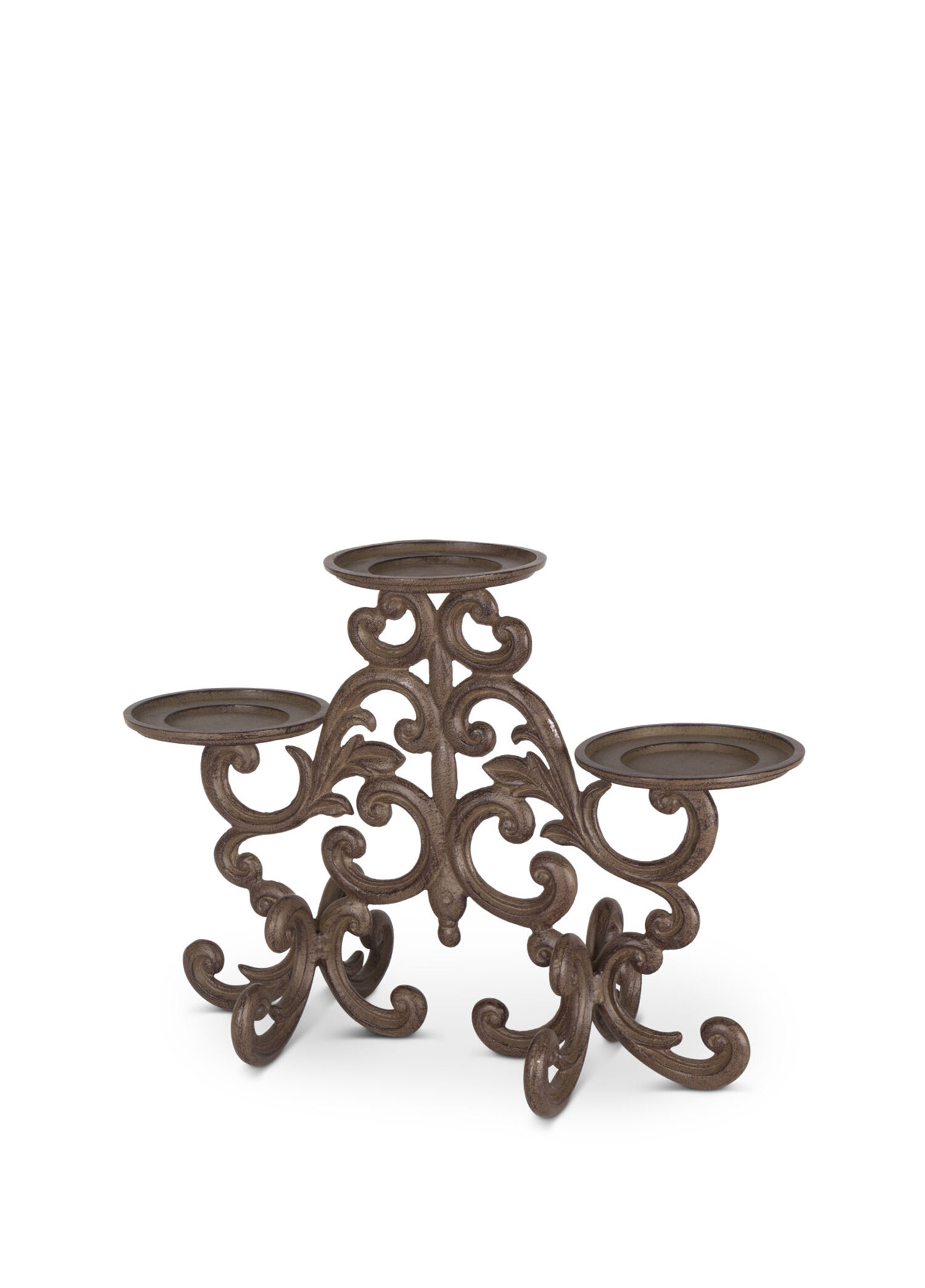 Acanthus Metal 3'lü Işıklı Mum Kandil Koku