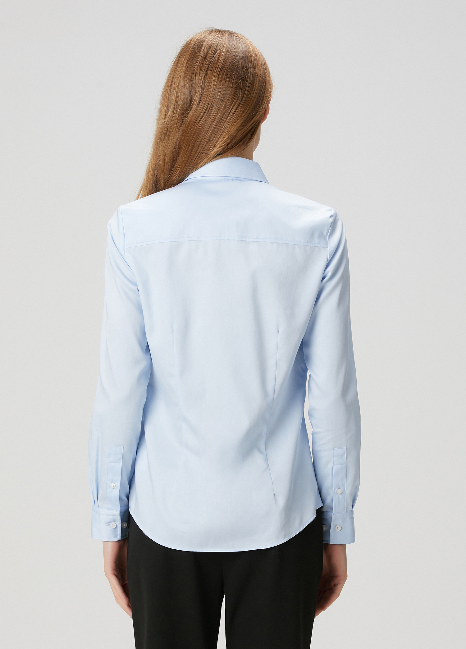 Mavi Slim Fit Gömlek_5