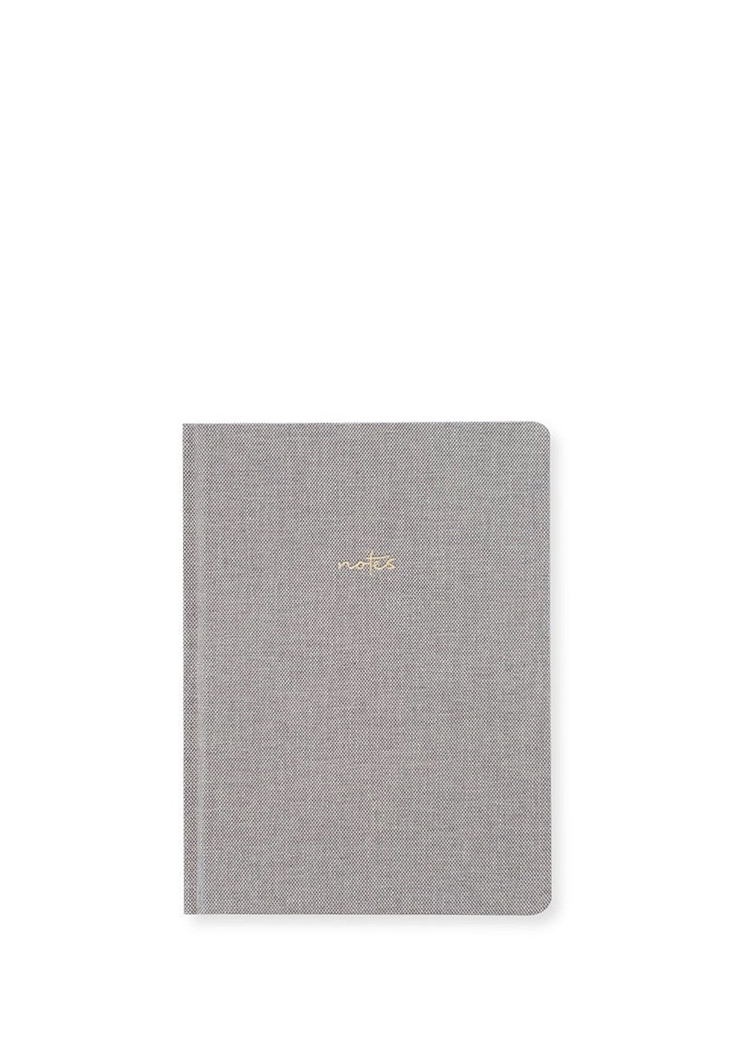 Linen Notebook Gray Çizgili Not Defteri